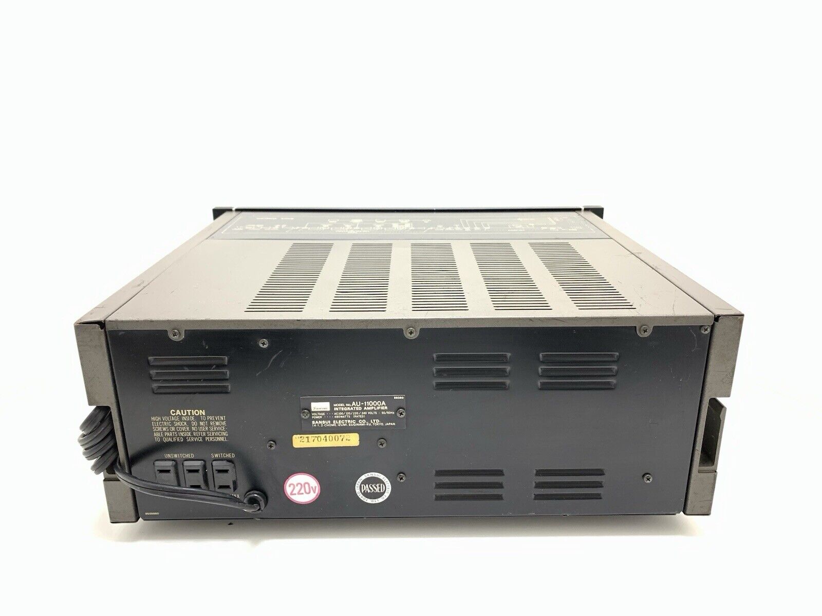 SANSUI AU 11000A Integrated Stereo Amplifier 2 X 110 WRMS Vintage 1977 GOOD LOOK