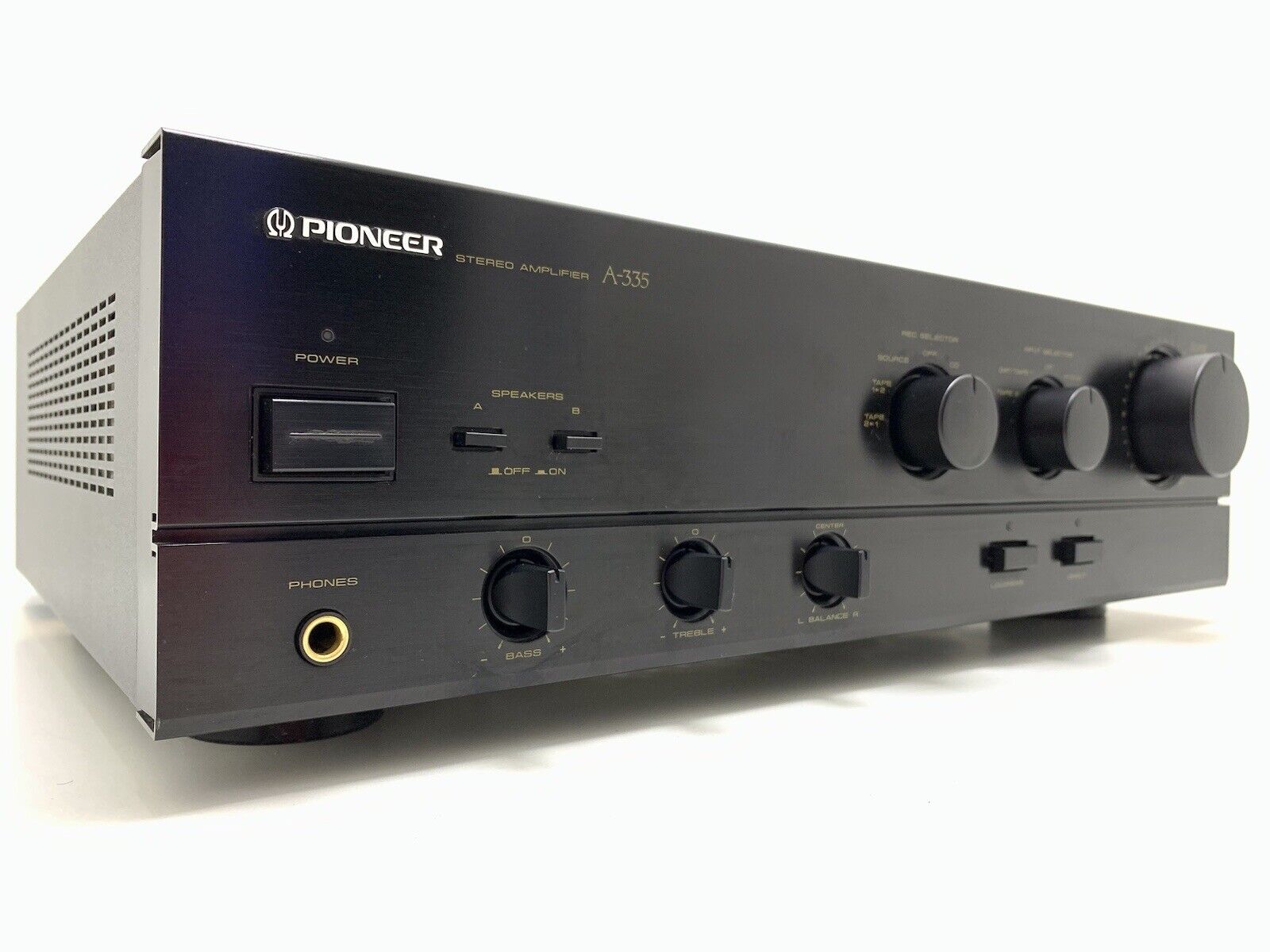 PIONEER A 335 Stereo Amplifier 40+40 Watts RMS Vintage 1989 Hi Fi WORK Good Look