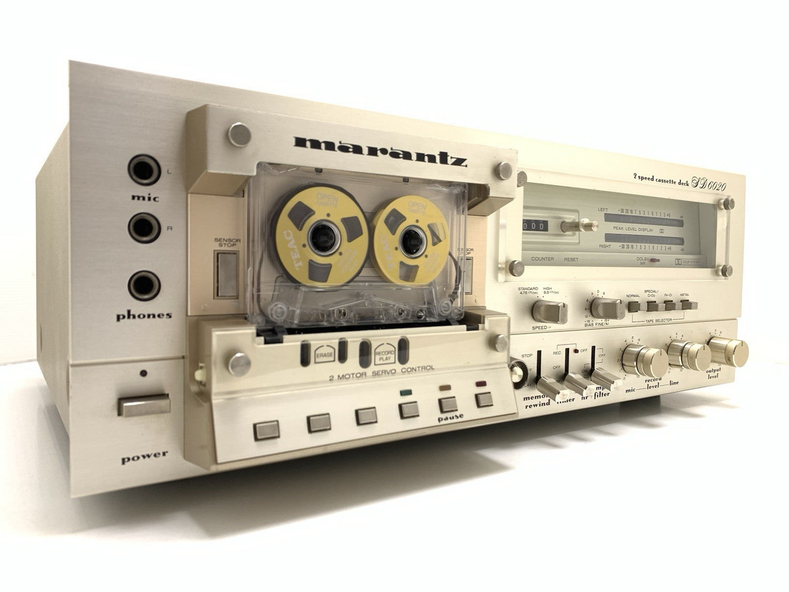 MARANTZ SD 6020 Stereo Cassette Deck 2 Speed Vintage 1980 Hi End