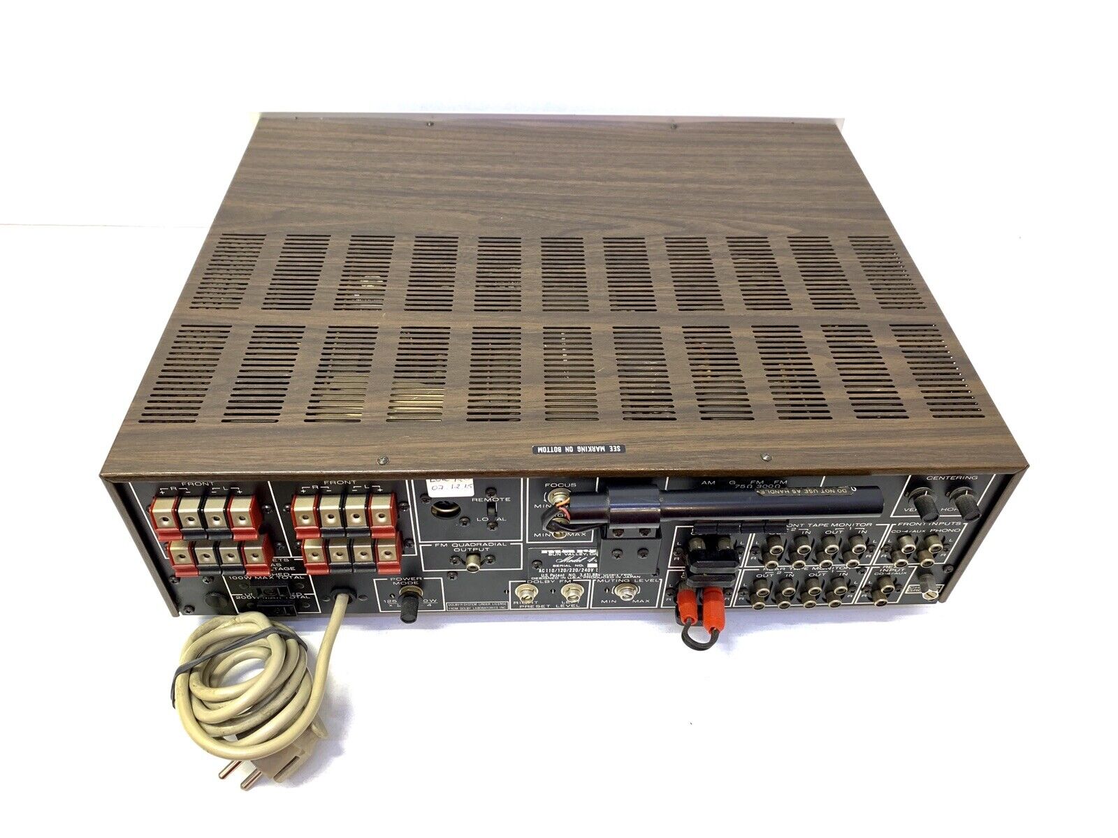 MARANTZ 4400 Stereo Quadradial Receiver 250Watts RMS Vintage 1976 RARE Good Look