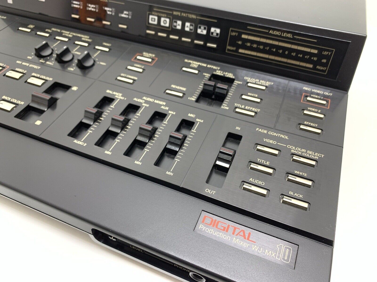 PANASONIC WJ-MX 10 Audio & Video Digital Production Mixer Vintage WORK Good Look