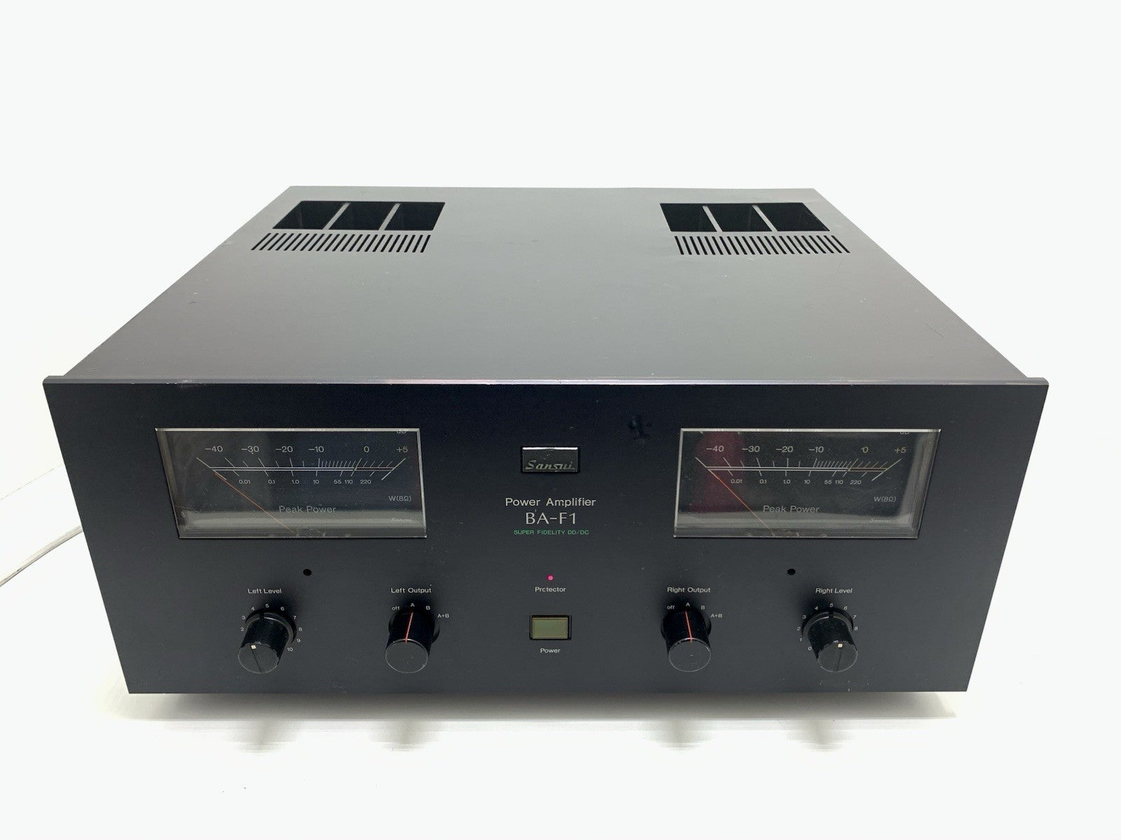 SANSUI BA F1 Stereo Power Amplifier 2X 110 Watts RMS Vintage 1979 WORK Good Look