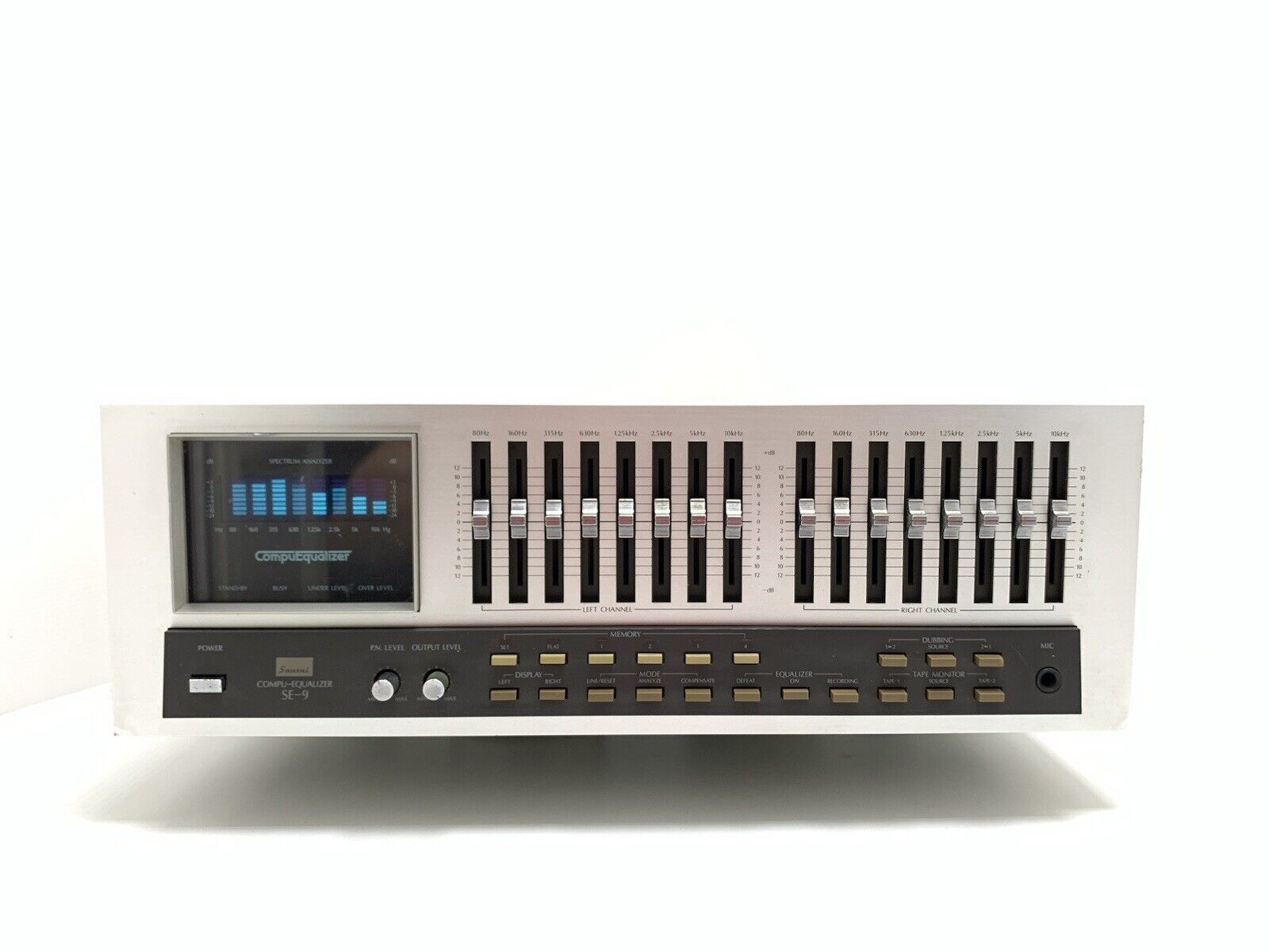 SANSUI SE-9 Stereo Graphic Computer Equalizer Spectrum Analyzer WORK Good Look