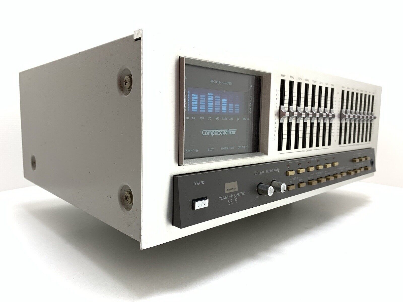 SANSUI SE-9 Stereo Graphic Computer Equalizer Spectrum Analyzer WORK Good Look