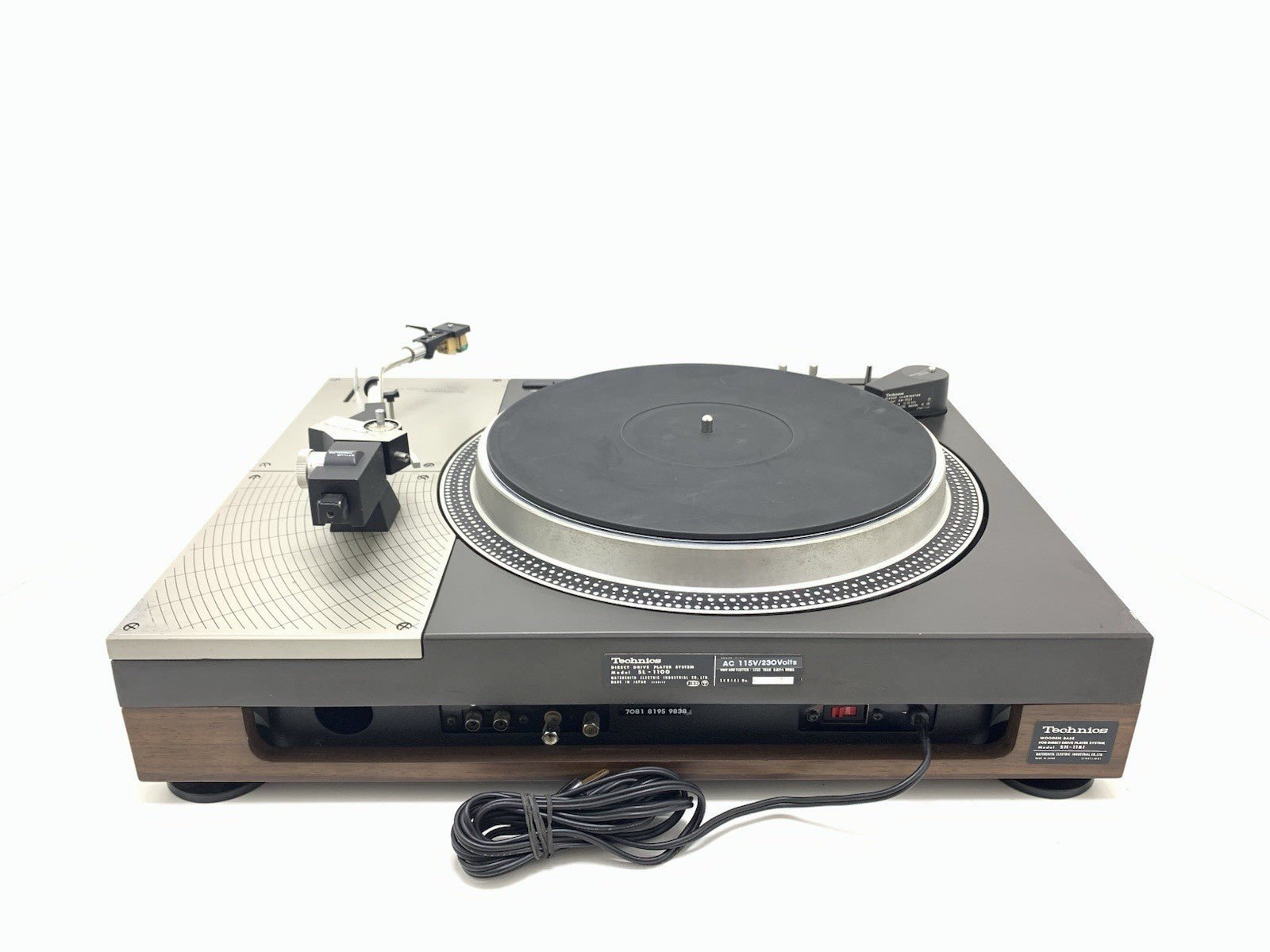 TECHNICS SL 1100 + Strobe SH-11L1l D. Drive Turntable Vintage 1972 WORK GoodLook