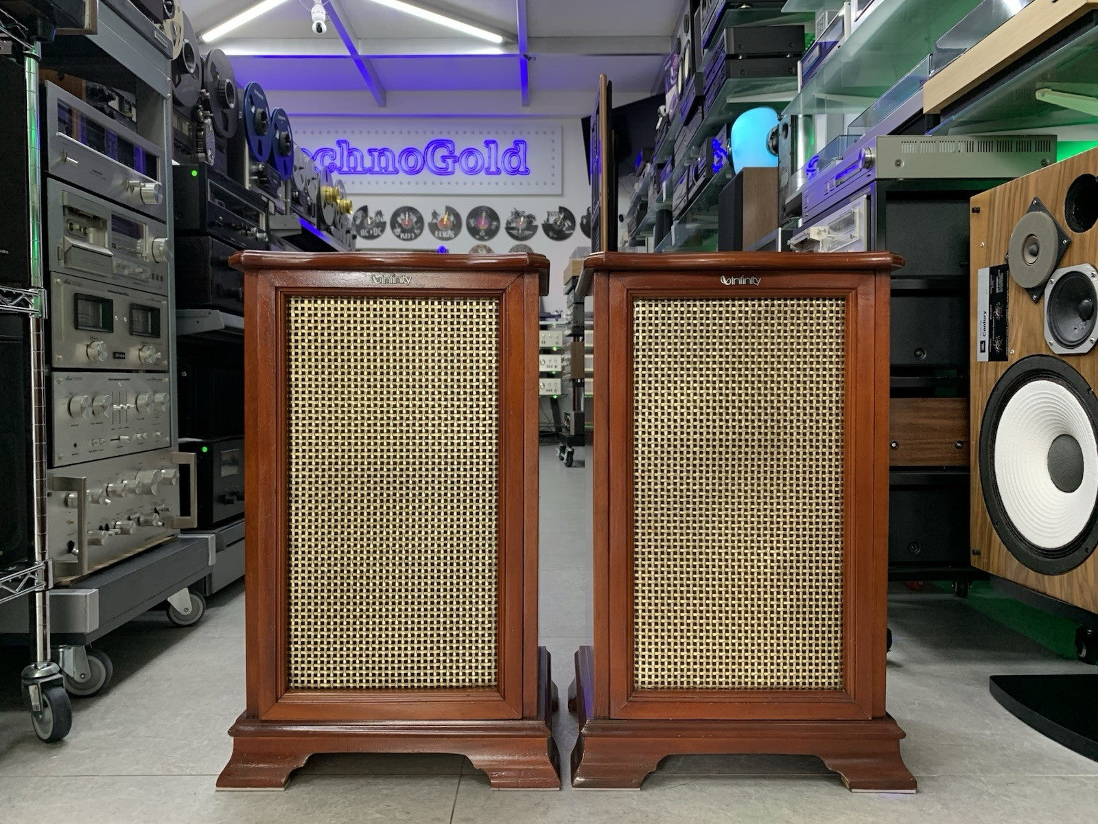 INFINITY RS 6000 EXCLUSIVE CUSTON New Box SPEAKERS 100W RMS 3 Way WORK GOOD LOOK