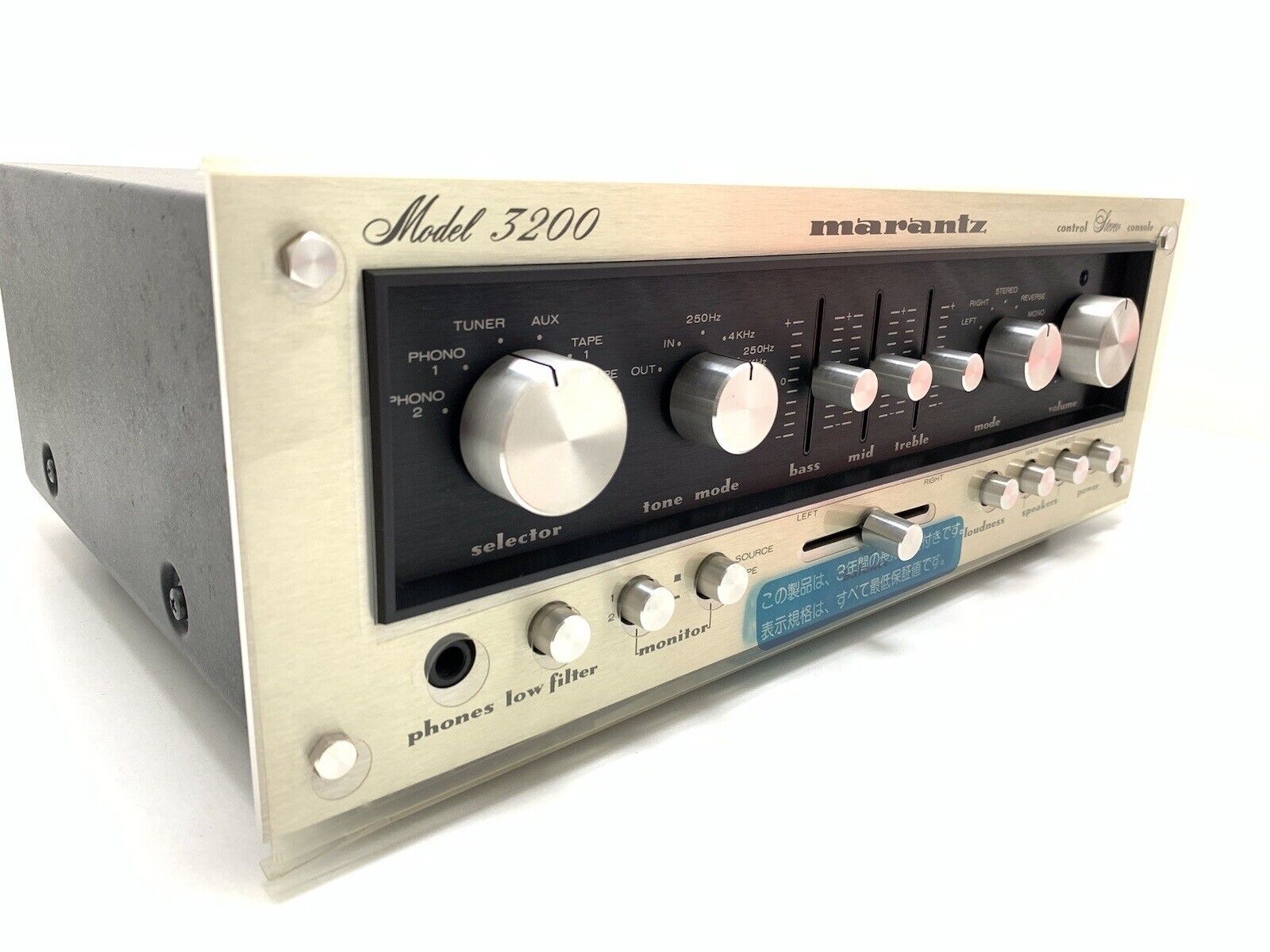 Marantz Model 3200 プリアンプ Marantz 3200 Stereo Console Pre-Amplifier Vintage 1970s | eBay
