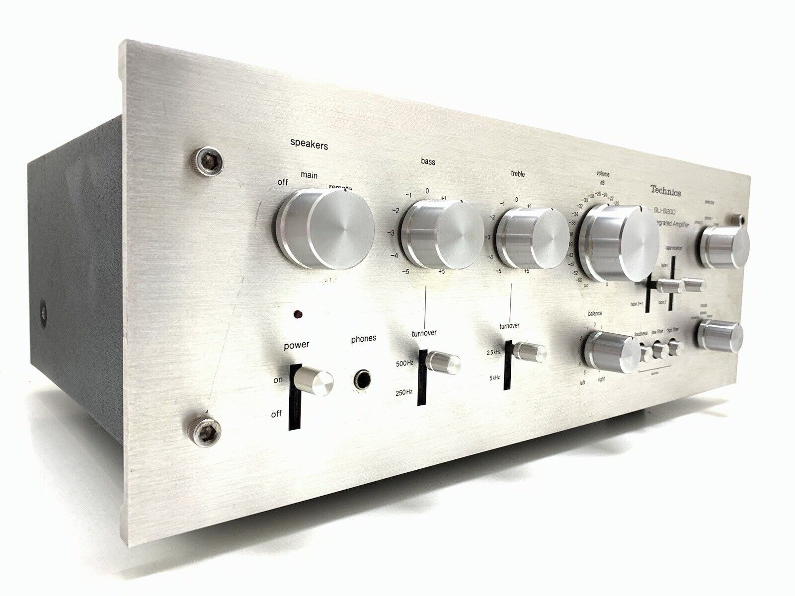 TECHNICS SU 8200 Stereo Amplifier WORK 65 + 65 Watts RMS Vintage 1975 GOOD LOOK