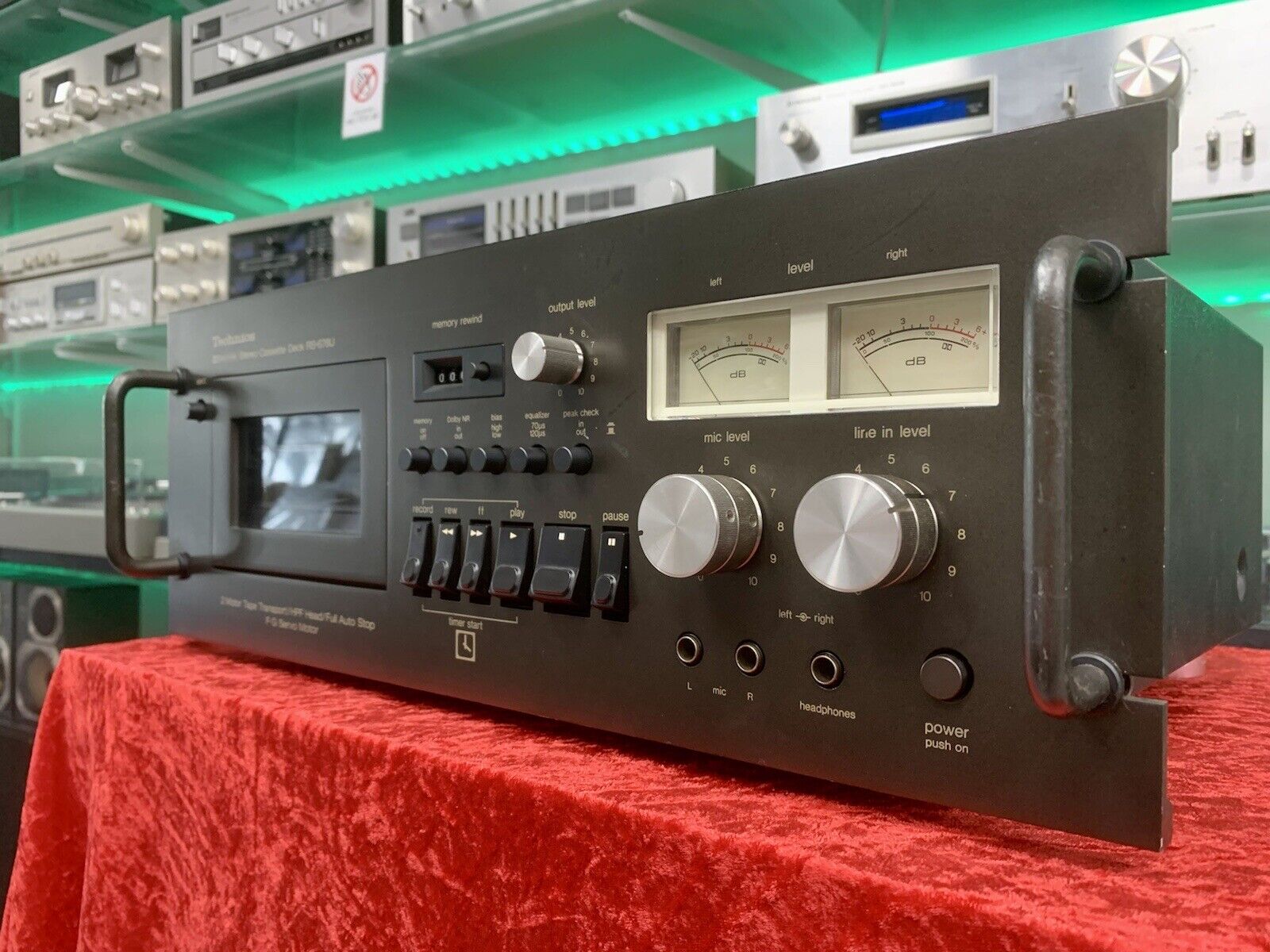 TECHNICS RS-678U Rare Stereo Cassette Deck 2 Motors Vintage 1977 WORK Good Look