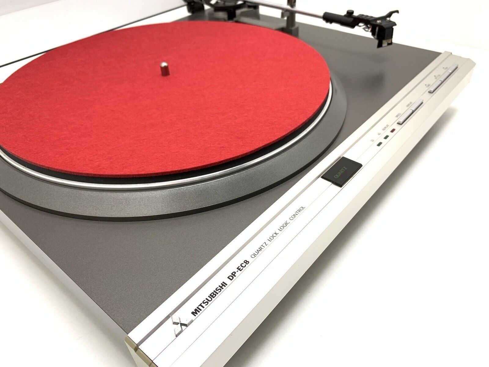 MITSUBISHI DP EC8 Quartz Logic Automatic Turntable Vintage 1981 Work Good Look