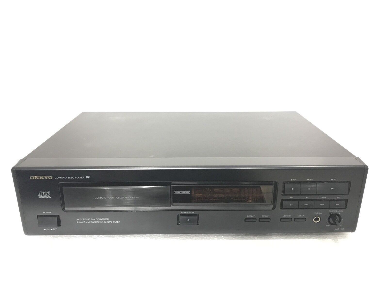 ONKYO DX-710 Compact Disc PLAYER Working Perfect 100% Vintage 1993 Good Look