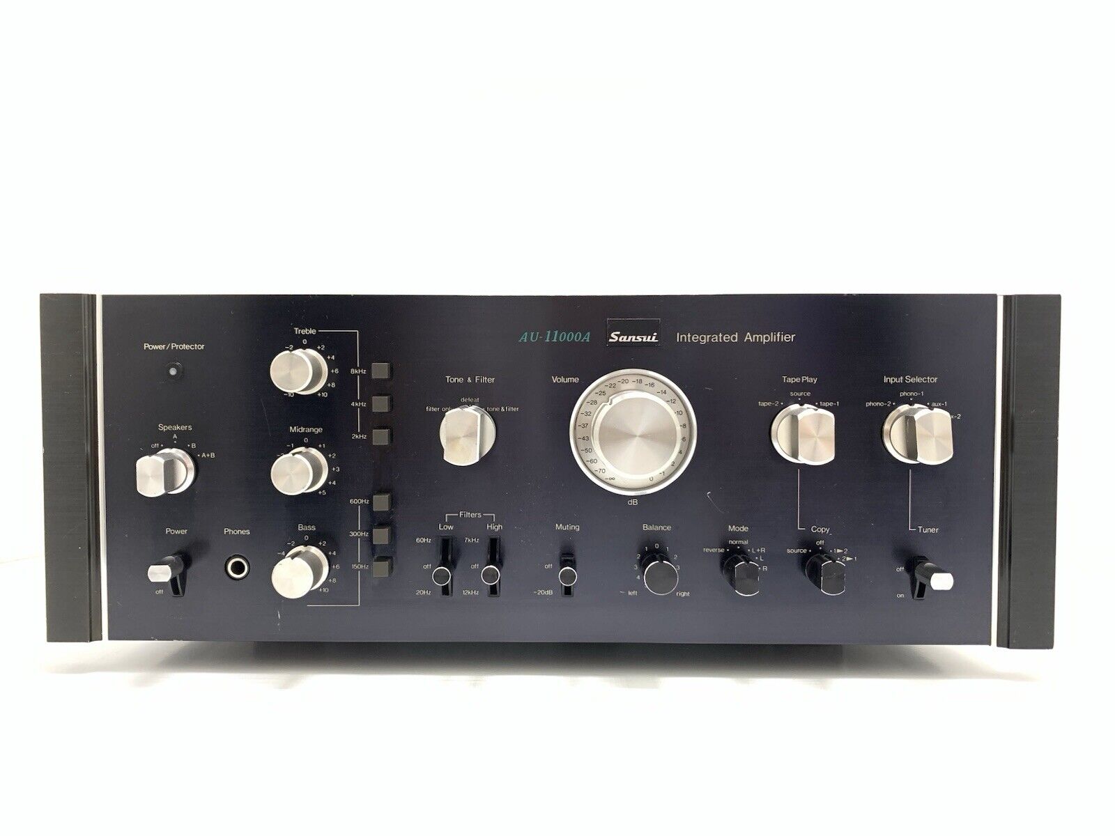 SANSUI AU 11000A Integrated Stereo Amplifier 2 X 110 WRMS Vintage 1977 GOOD LOOK