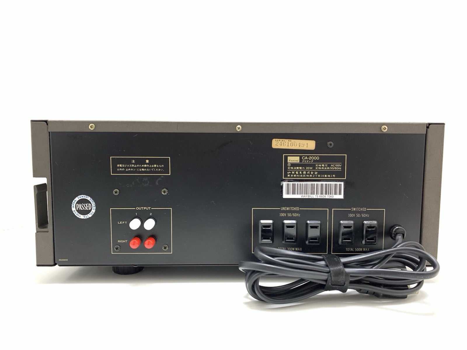 SANSUI CA 2000 Stereo Pre Amplifier Vintage 1977 High End WORK PERFECT Good Look