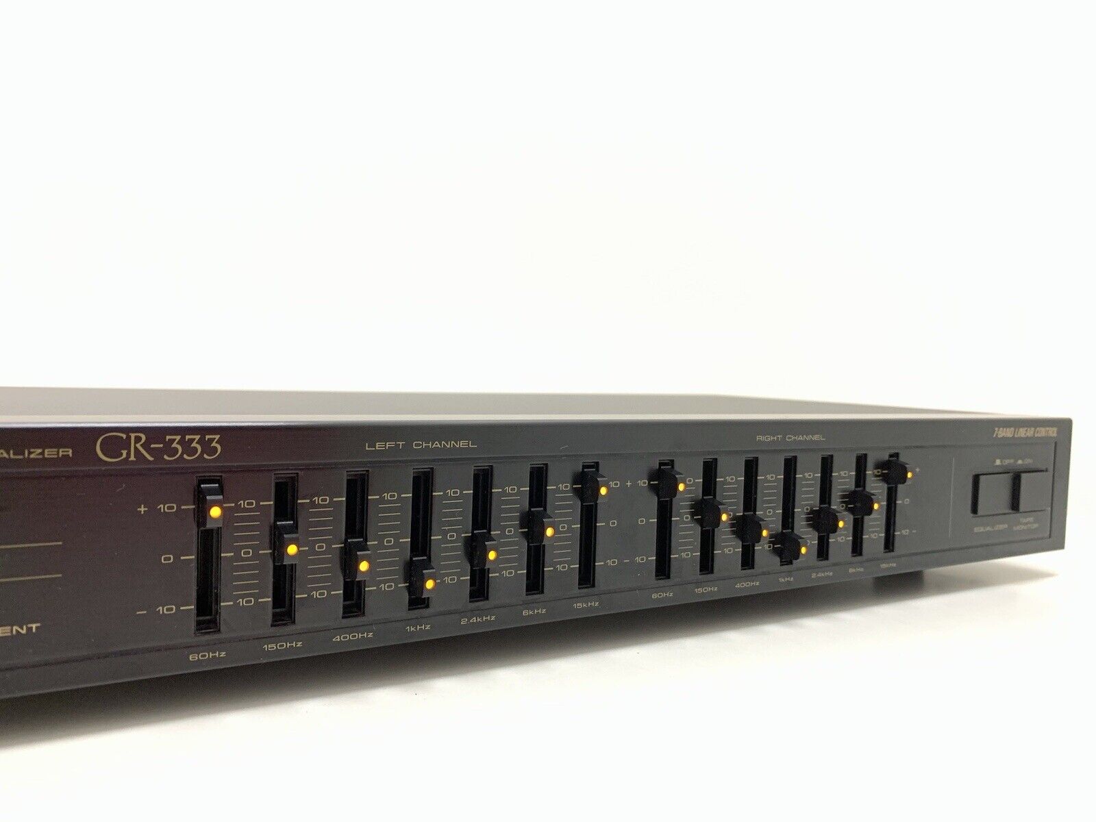 PIONEER GR 333 Stereo Graphic Equalizer 7 Bands Vintage 1989 Work HiFi Good Look