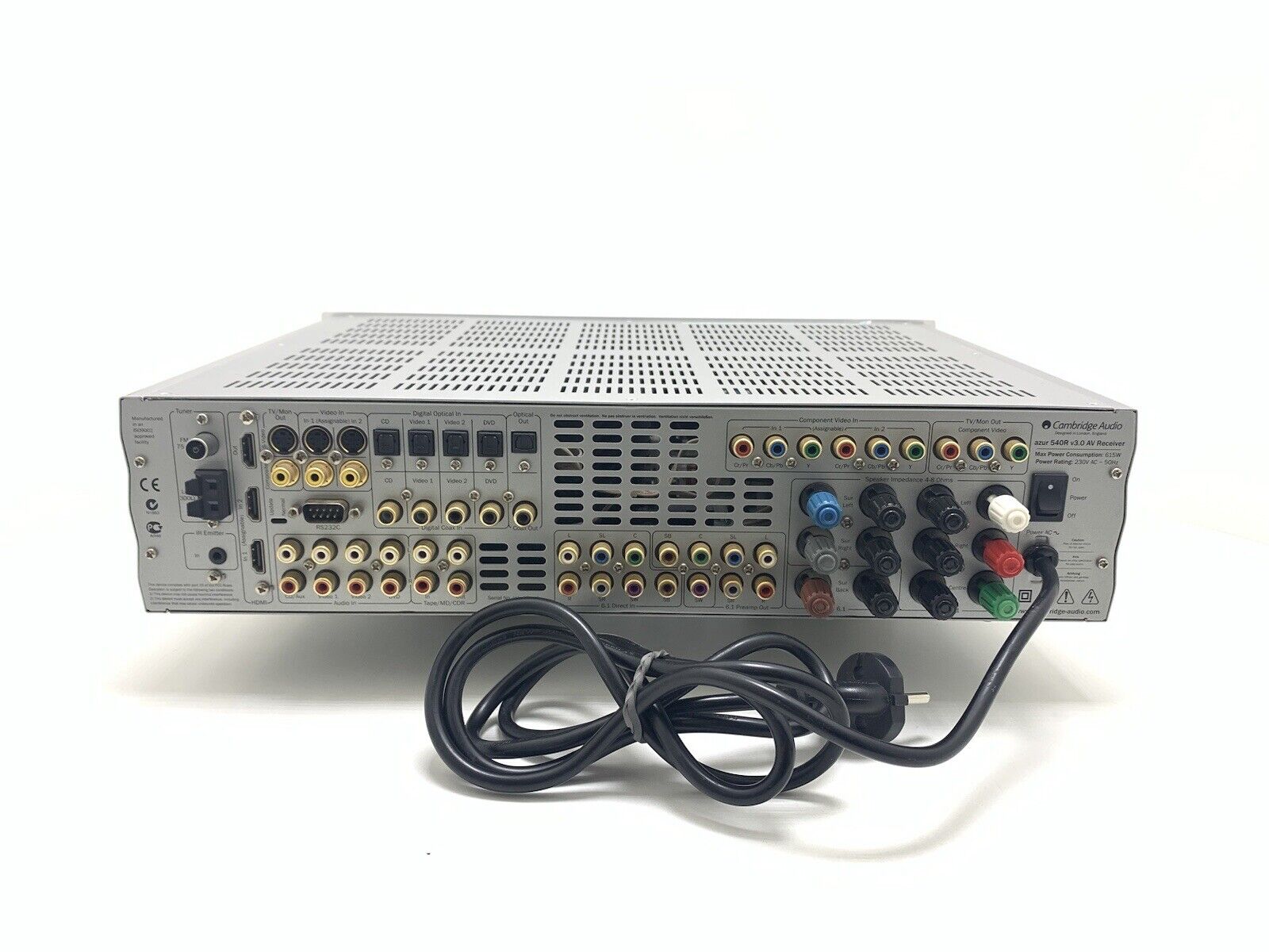 CAMBRIDGE Audio AZUR 540R V3.0 AM/FM Audio Vídeo Receiver 5X 100W WORK Good Look