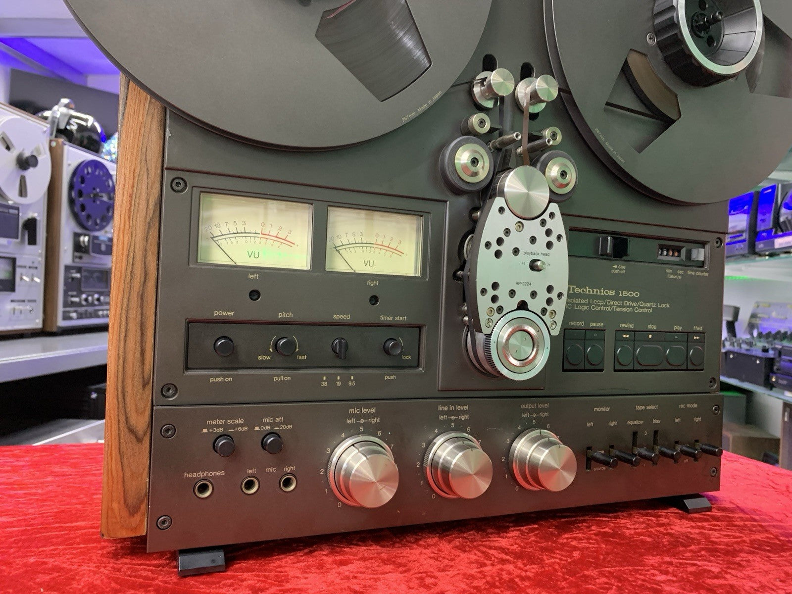 TECHNICS RS 1506U Reel to Reel 2&4 Track 10" Tape WORK w/Original BOX LIKE NEW