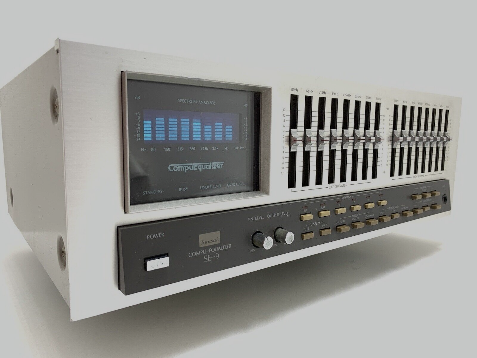 SANSUI SE-9 Stereo Graphic Computer Equalizer Spectrum Analyzer WORK Good Look