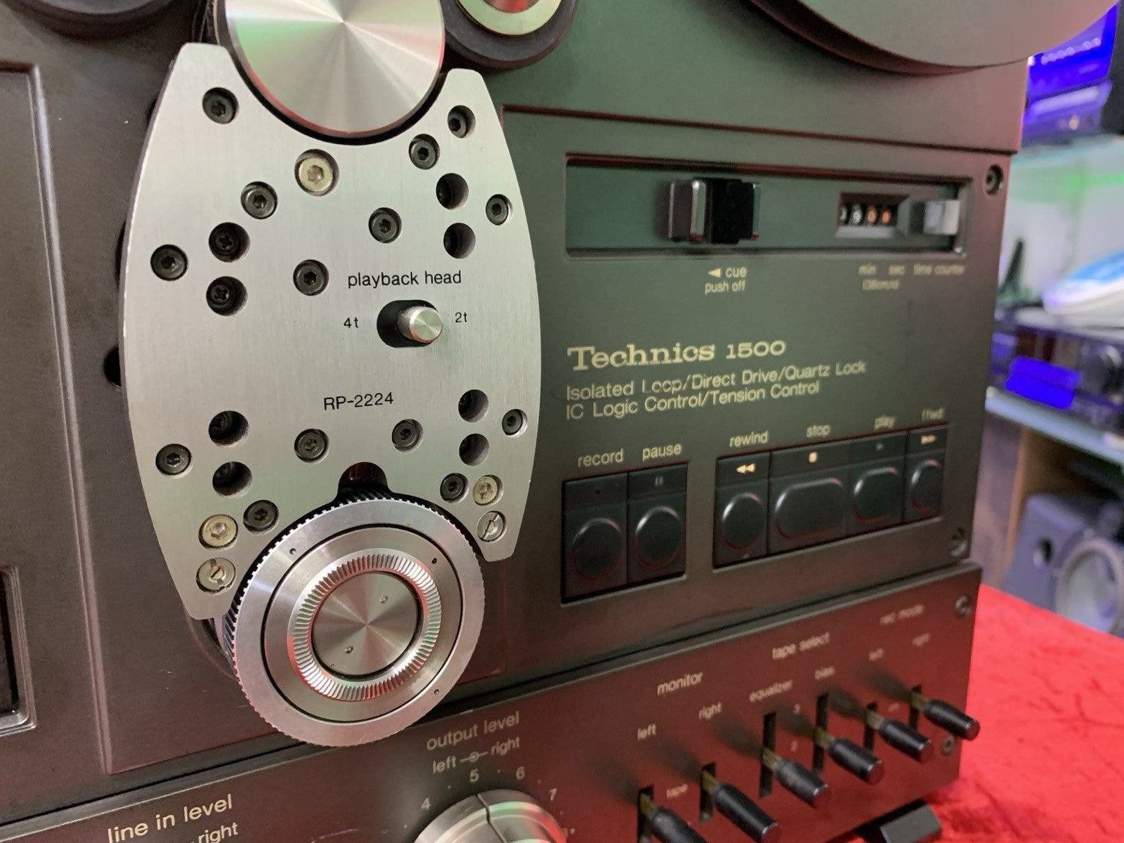 TECHNICS RS 1506U Reel to Reel 2&4 Track 10" Tape WORK w/Original BOX LIKE NEW