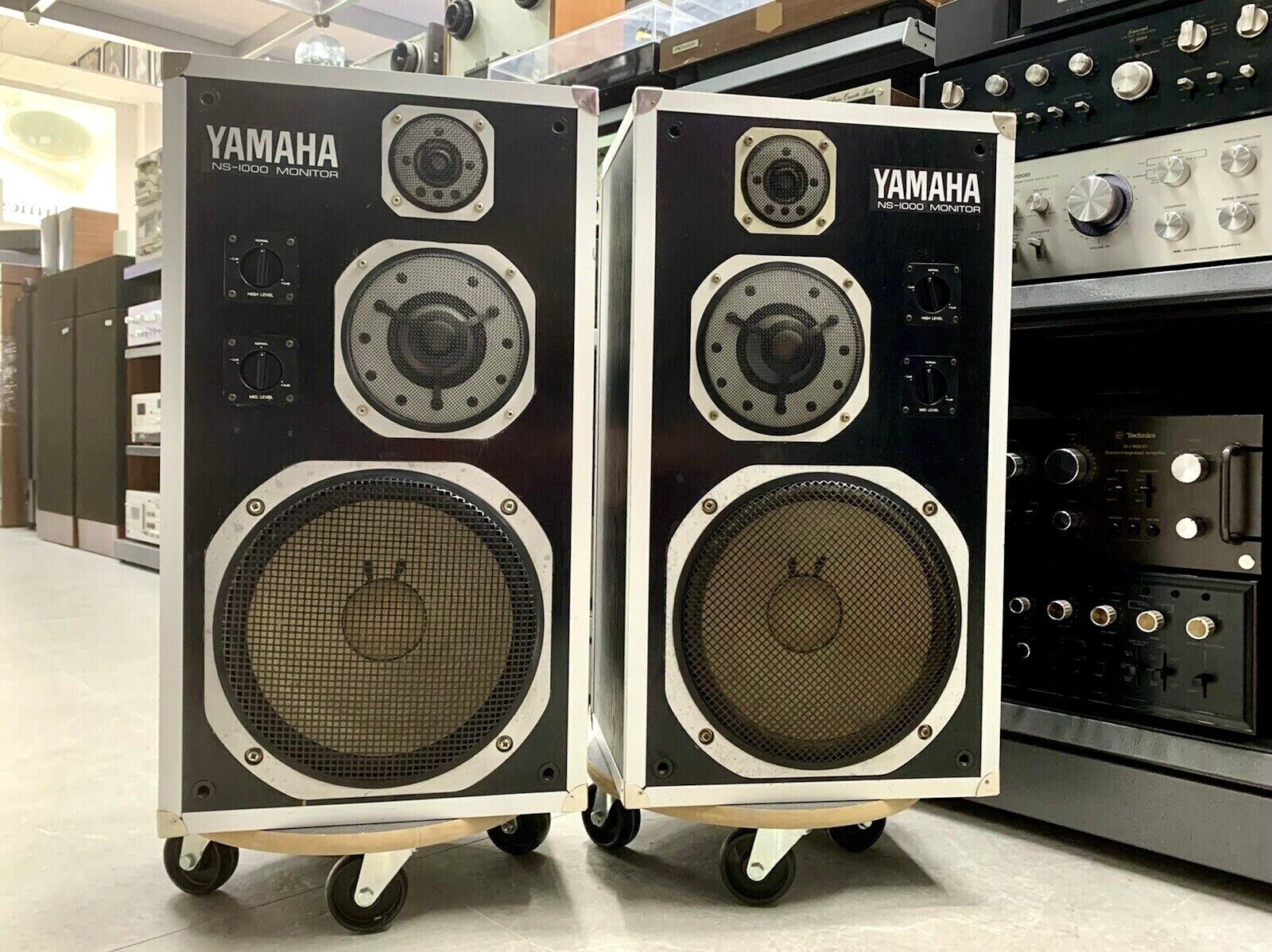 YAMAHA NS-1000M LEGENDARY Studio Monitor Speaker Vintage 1977 Original WORK Good