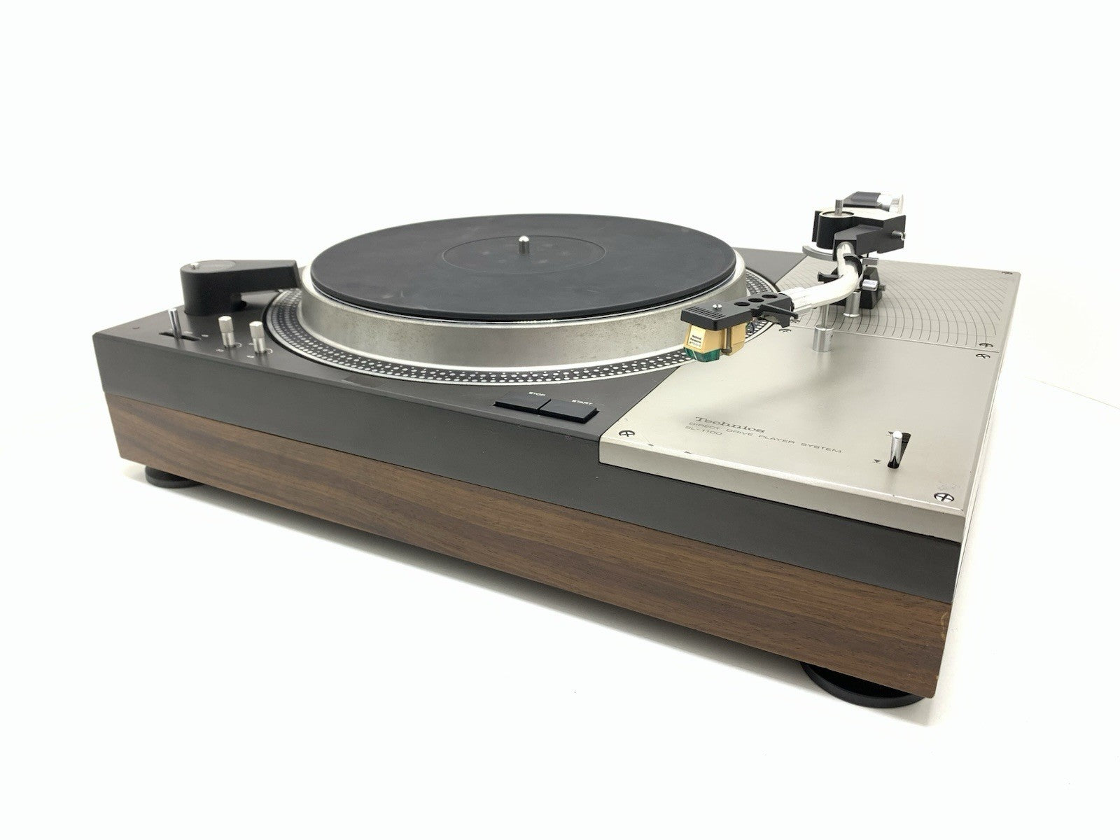 TECHNICS SL 1100 + Strobe SH-11L1l D. Drive Turntable Vintage 1972 WORK GoodLook