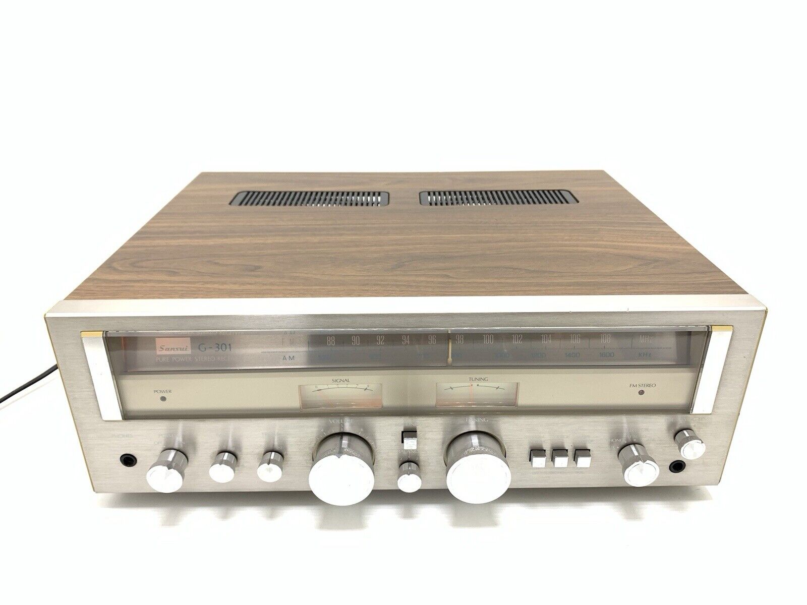 SANSUI G 301 / G-3000 Stereo Receiver 26+26Watts RMS Vintage 1978 WORK Good Look