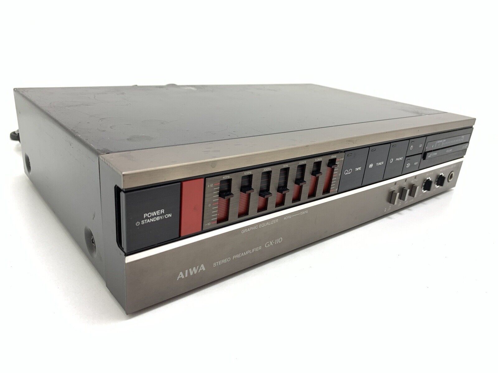AIWA GX-110 Stereo Pre Amplifier Vintage with Equalizer Vintage 1984 GOOD LOOK