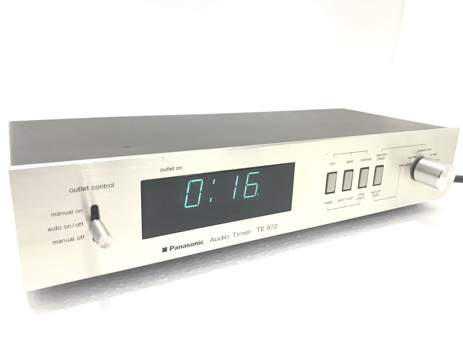 PANASONIC TE 972 Audio Digital Timer Blue Display Vintage Refurbished Like New