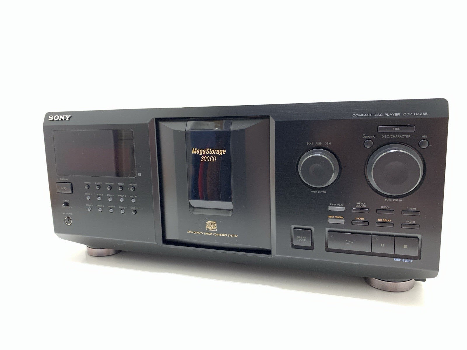 SONY CDP CX355 MegaStorage 300 CD Compact Disc Changer Vintage