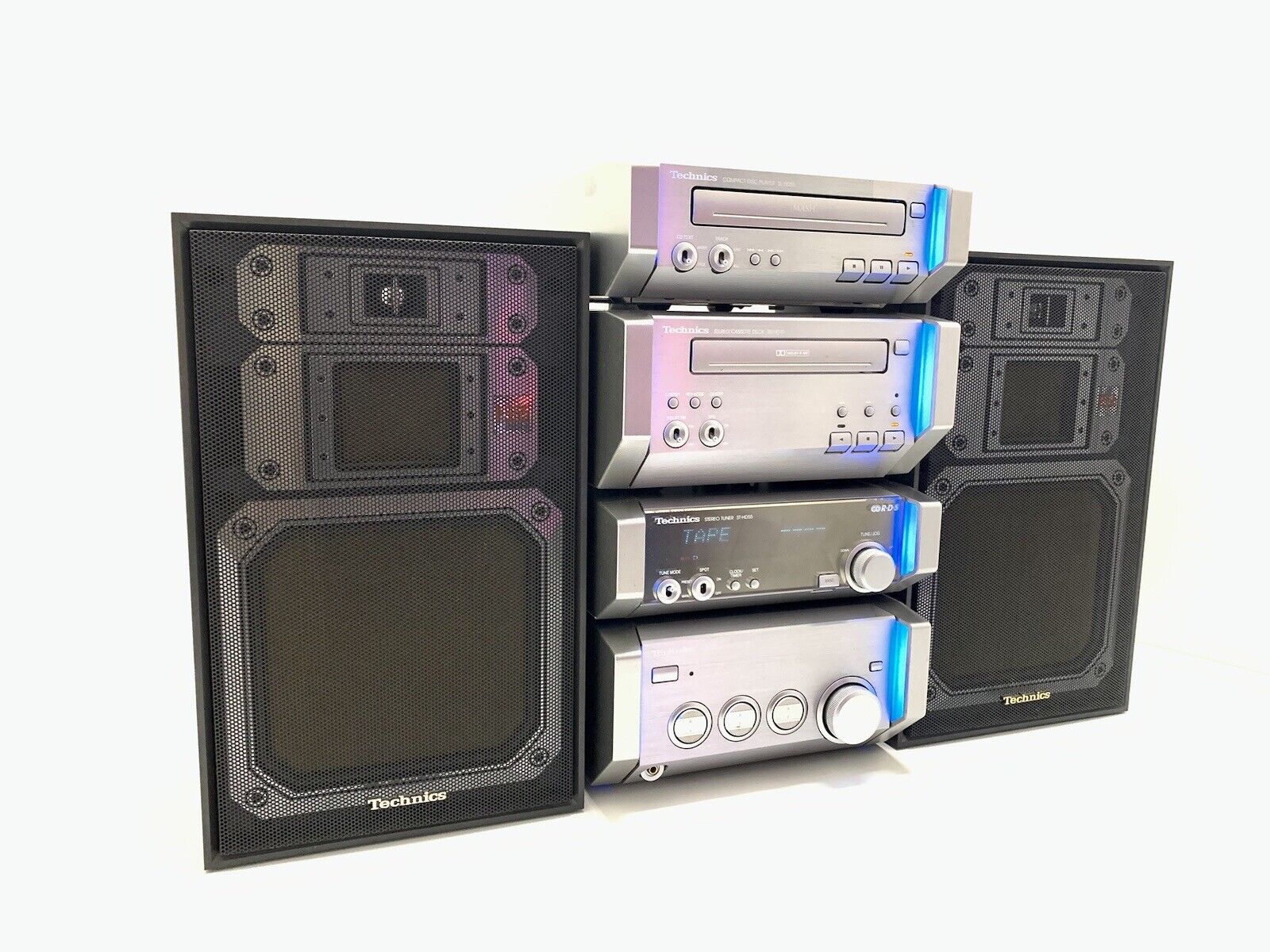 TECHNICS Amplifier SE-HD55 Tuner ST-HD55 Deck RS-HD75 CD SL-HD55 Speaker SB-F555