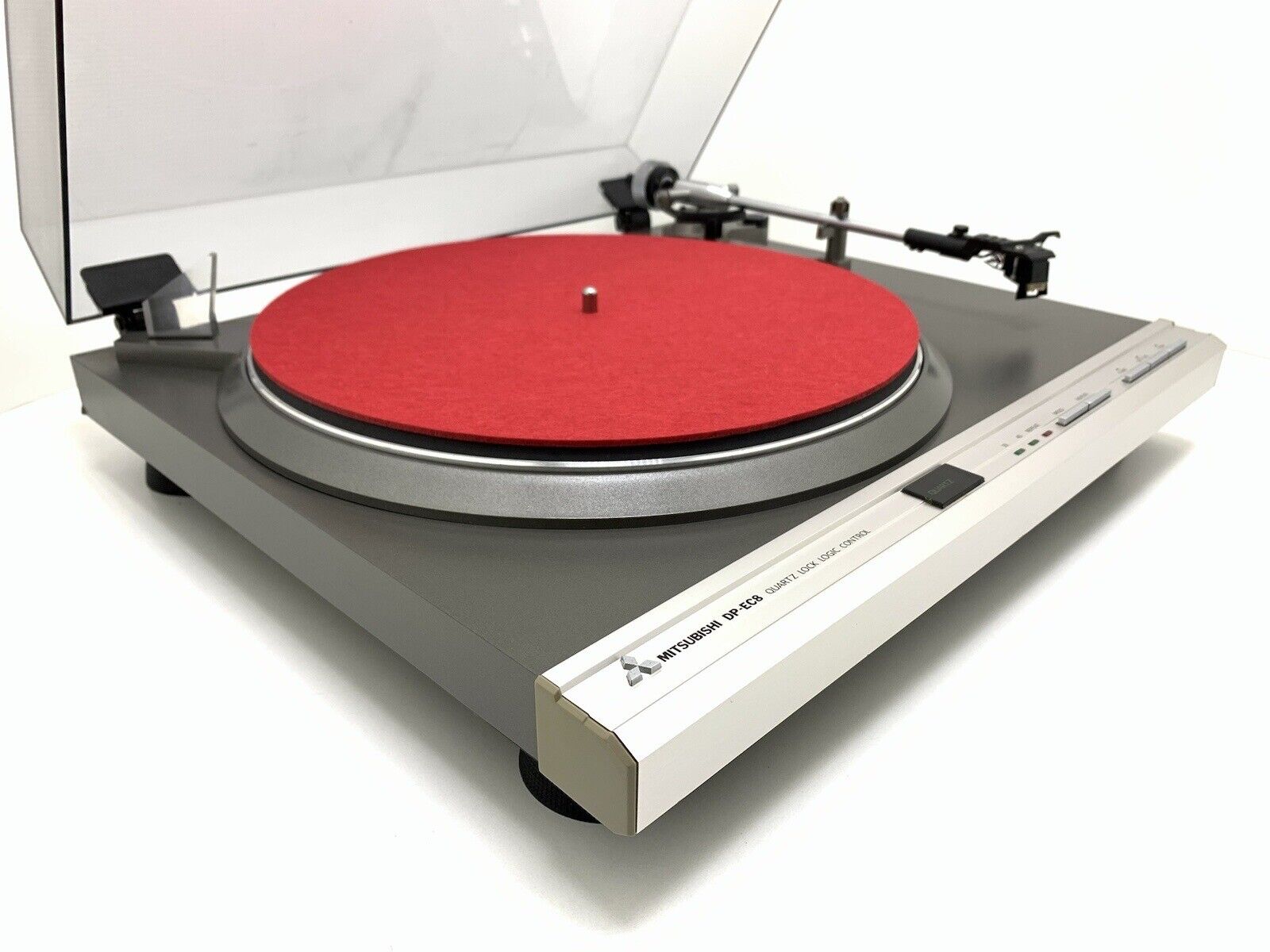 MITSUBISHI DP EC8 Quartz Logic Automatic Turntable Vintage 1981 Work Good Look