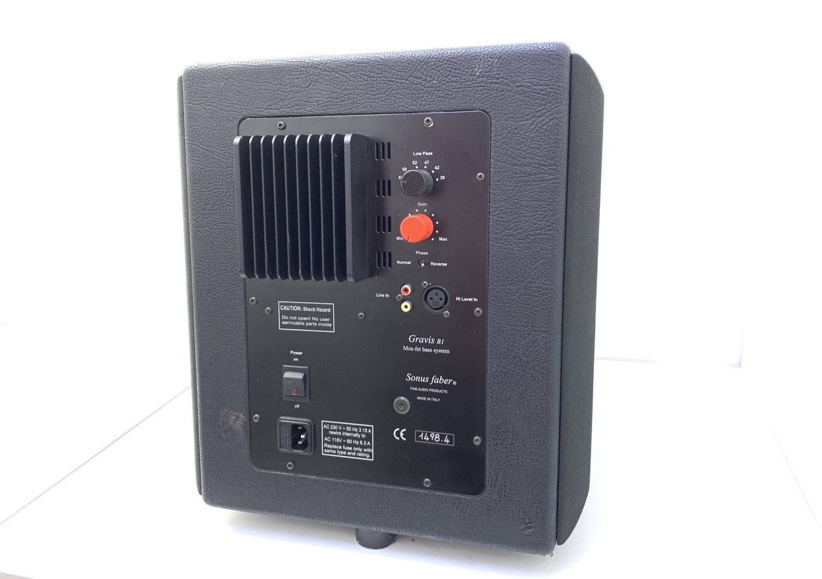 SONUS FABER GRAVIS B1 SubWoofer ACTIVE Speakers 700W RMS Vintage WORK Good Look