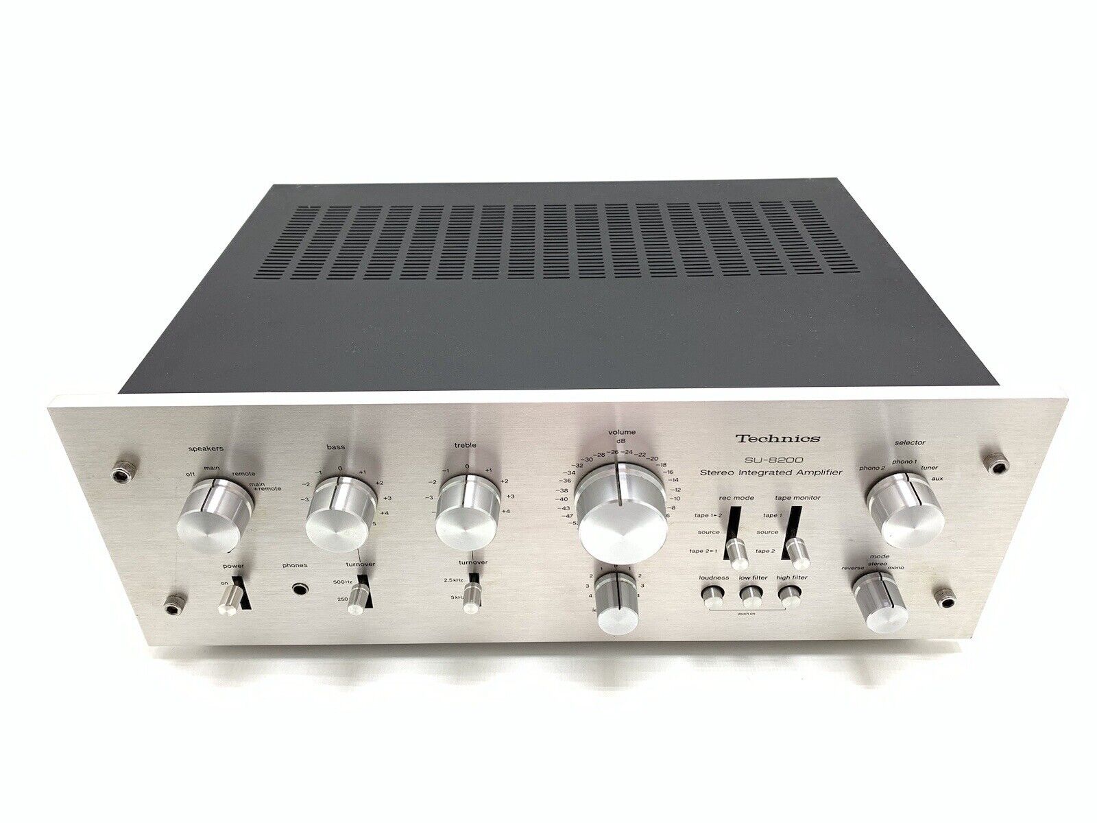 TECHNICS SU 8200 Stereo Amplifier WORK 65 + 65 Watts RMS Vintage 1975 GOOD LOOK