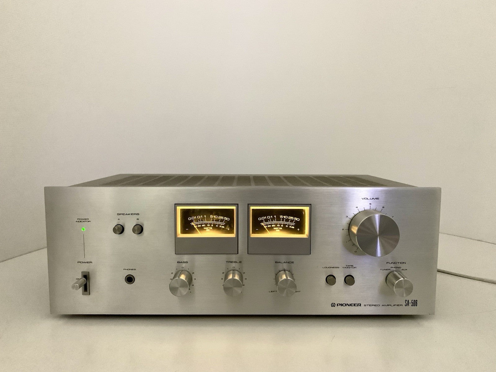 PIONEER SA 506 Stereo Amplifier 2X 25Watts RMS Vintage 1978 Hi Fi WORK Good Look