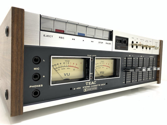 TEAC A 450 Stereo Cassette Tape Deck 2 Head Vintage 1974 Working Good Look
