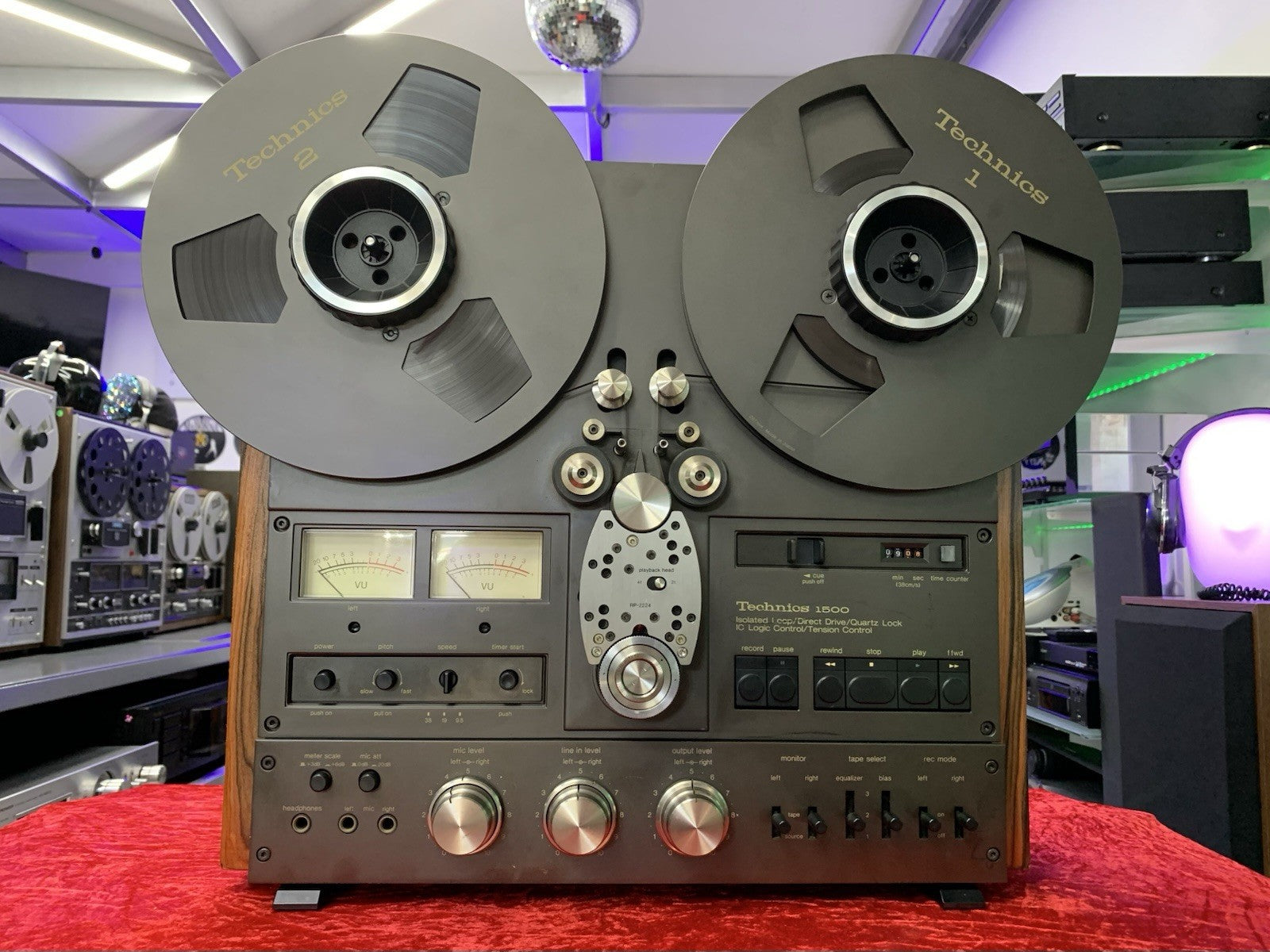 TECHNICS RS 1506U Reel to Reel 2&4 Track 10" Tape WORK w/Original BOX LIKE NEW