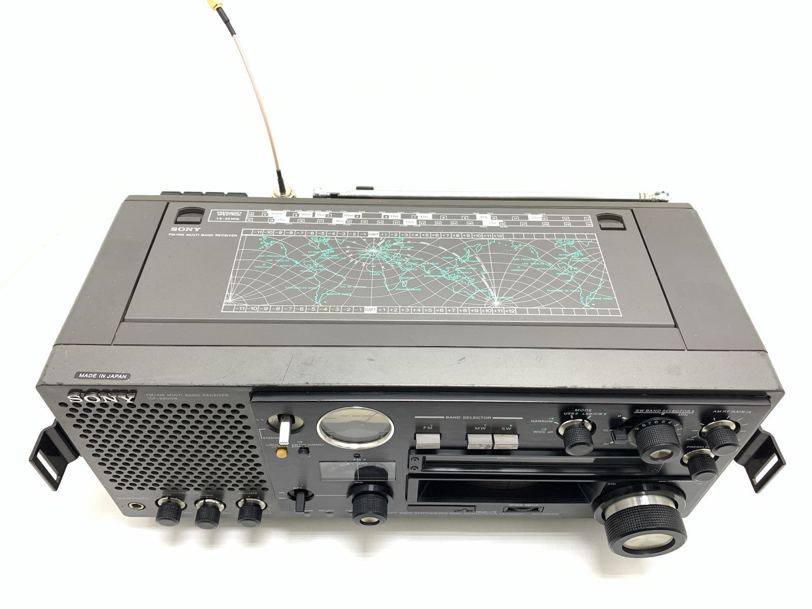 Sony ICF 6800W World Band Receiver Professional Radio Multiband Vintag Work Good