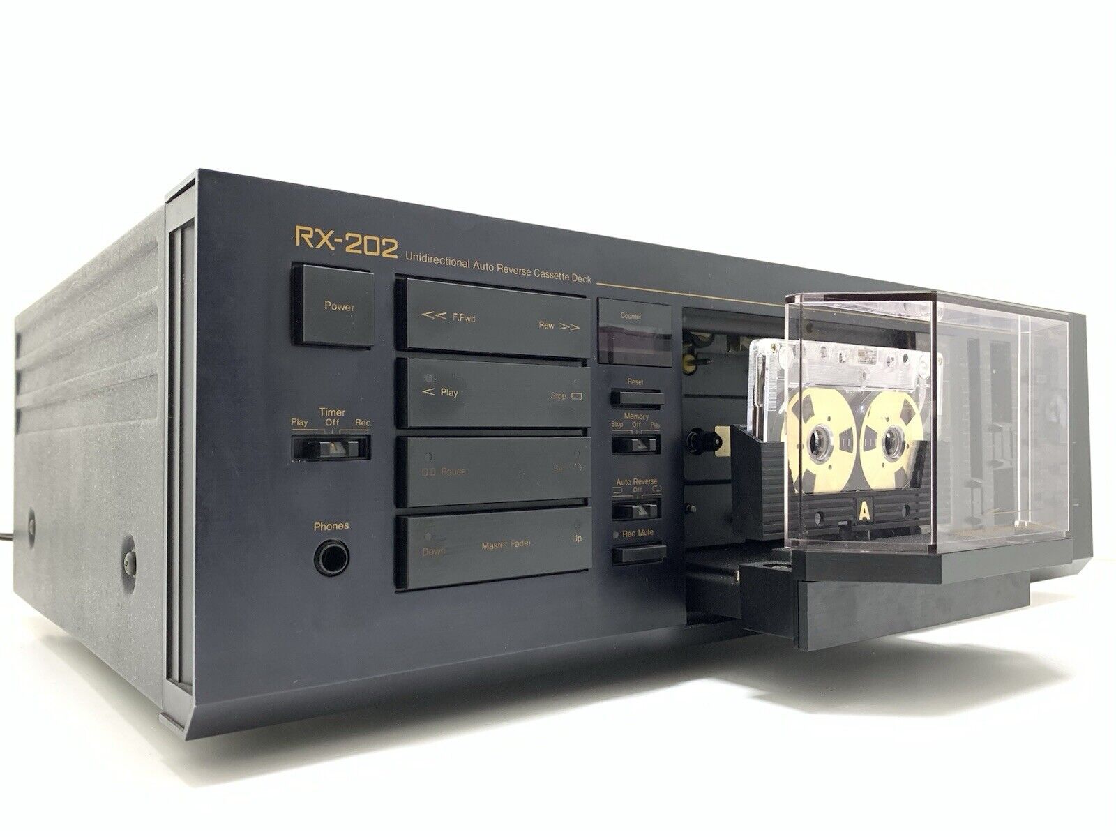 NAKAMICHI RX 202 AutoReverse 2 Head Cassette Vintage 1982 Hi End WORK Good Look