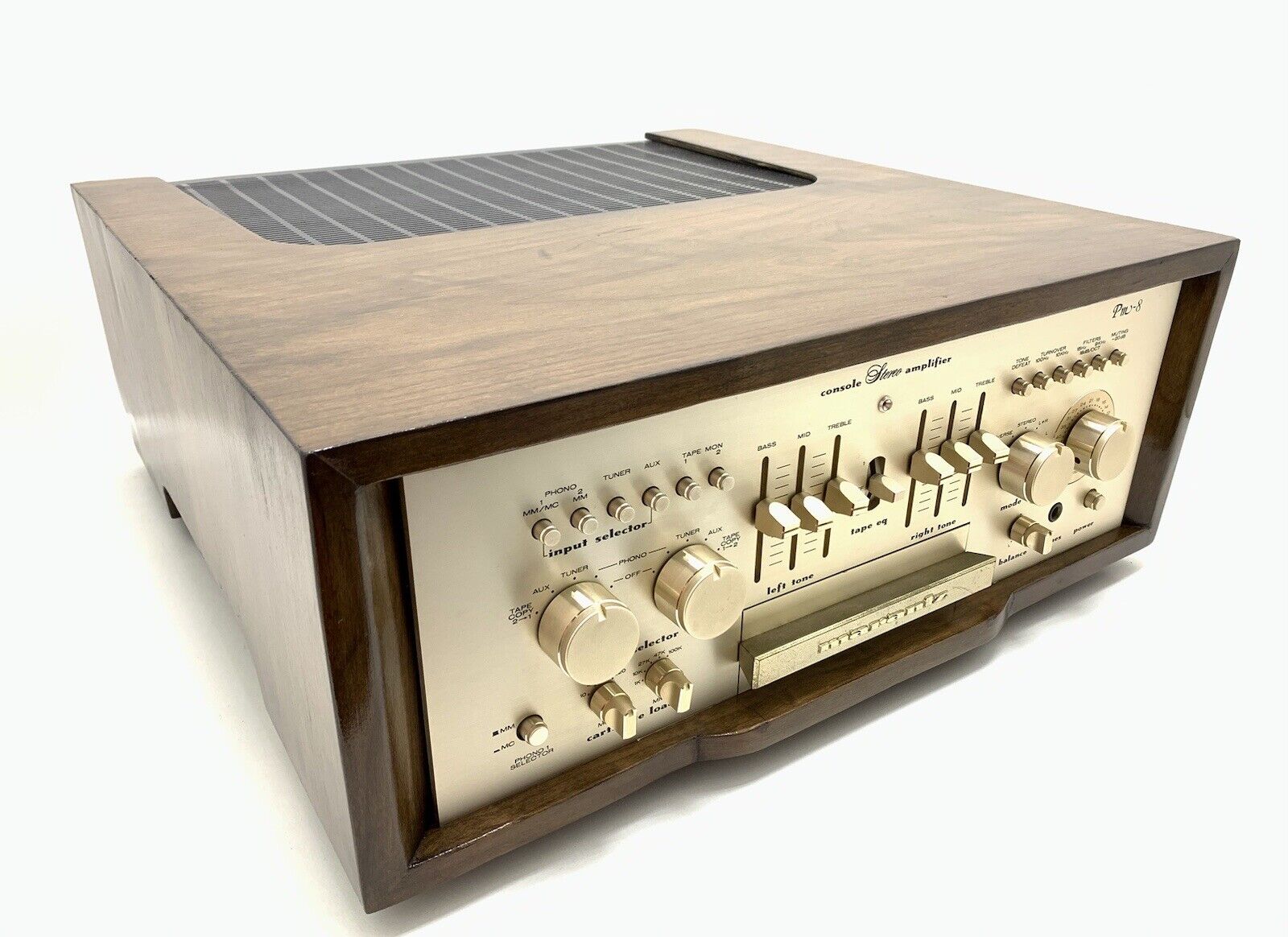 MARANTZ PM 8 Console Stereo Amplifier Vintage Wood BOX Refurbished WORK GoodLook