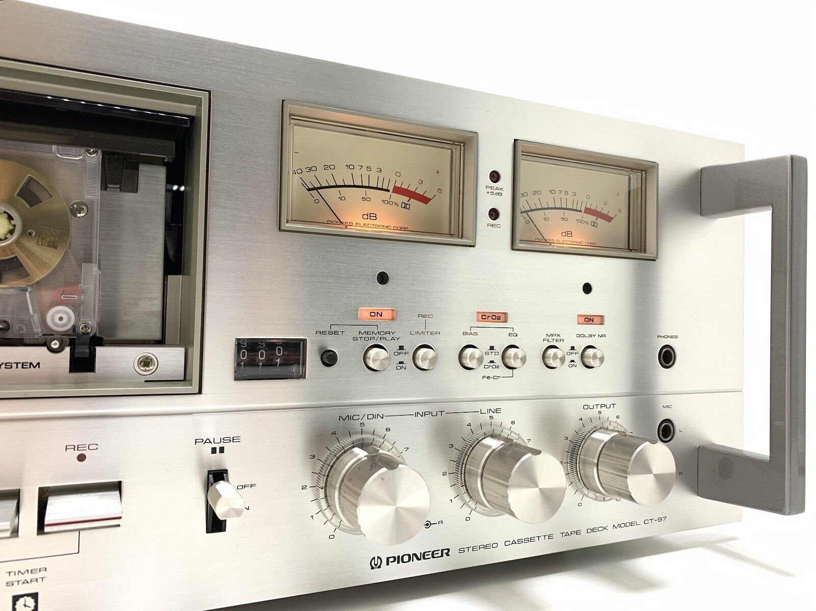PIONEER CT-97 Rack 2 Motor 2 Head Stereo Tape Deck Vintage 1976 WORK Good Look
