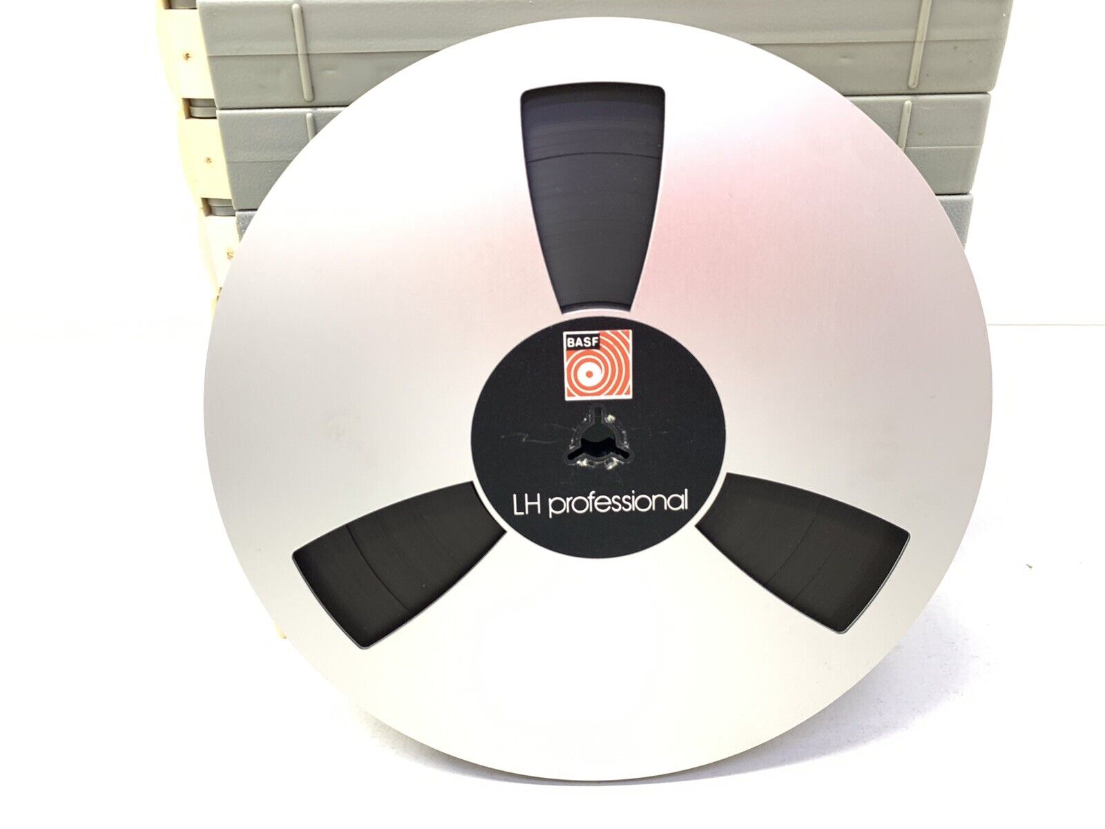 BASF LH PROFESSIONAL OPEN RELL TAPE RECORD Rare METAL SPOOL & plastic BOX 7 In