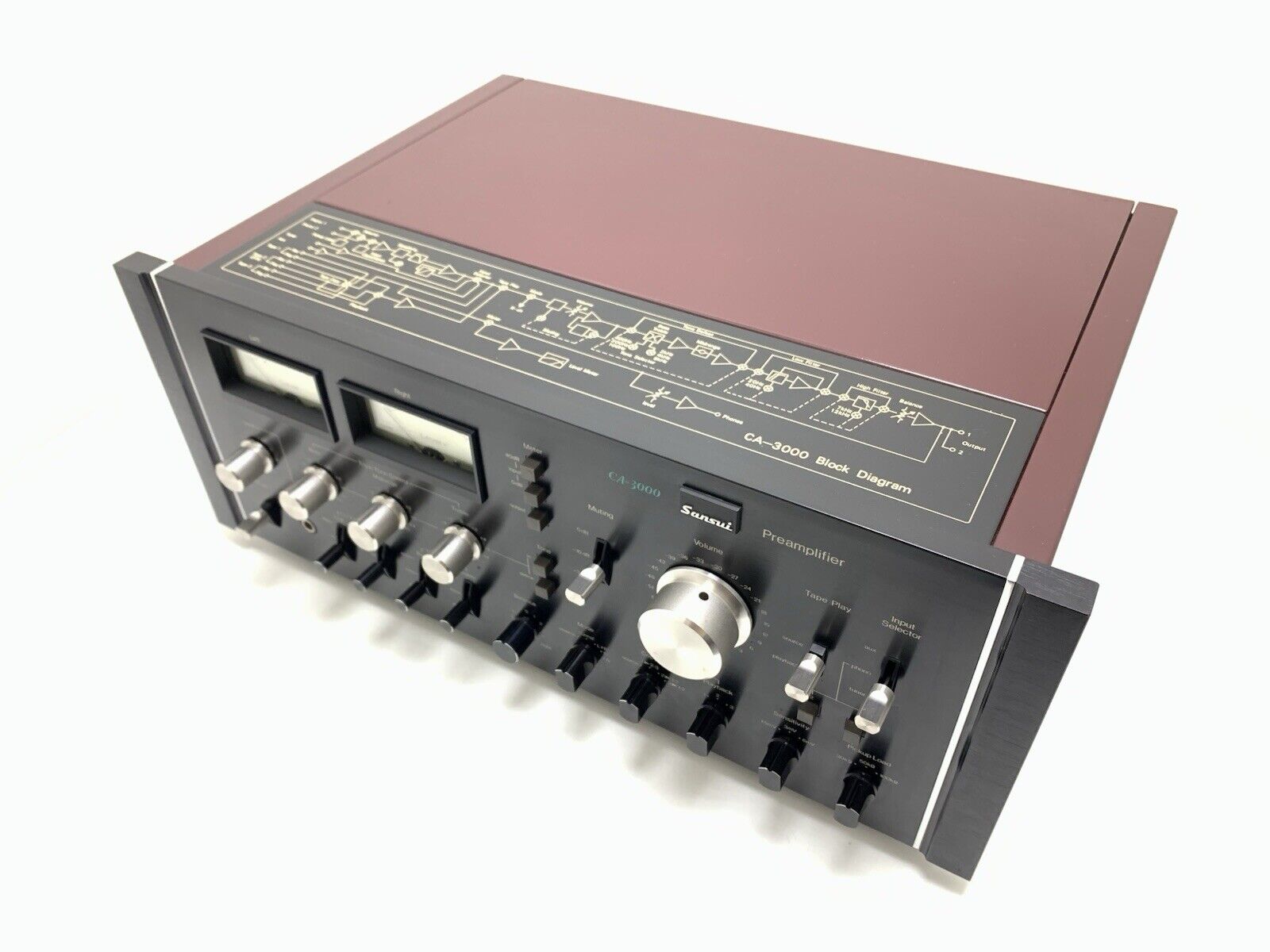 SANSUI CA 3000 Stereo Pre Amplifier Vintage 1975 High End WORK PERFECT Good Look