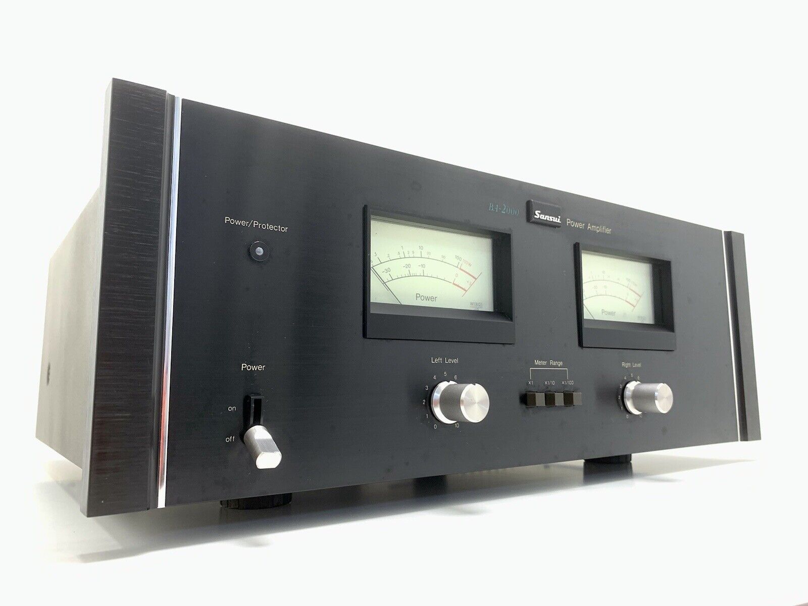 SANSUI BA-2000 Stereo Power Amplifier 220 WRMS Vintage 1977 Hi Fi WORK Good Look