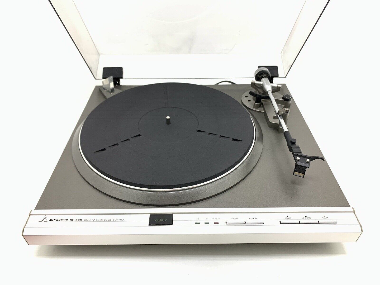 MITSUBISHI DP EC8 Quartz Logic Automatic Turntable Vintage 1981 Work Good Look