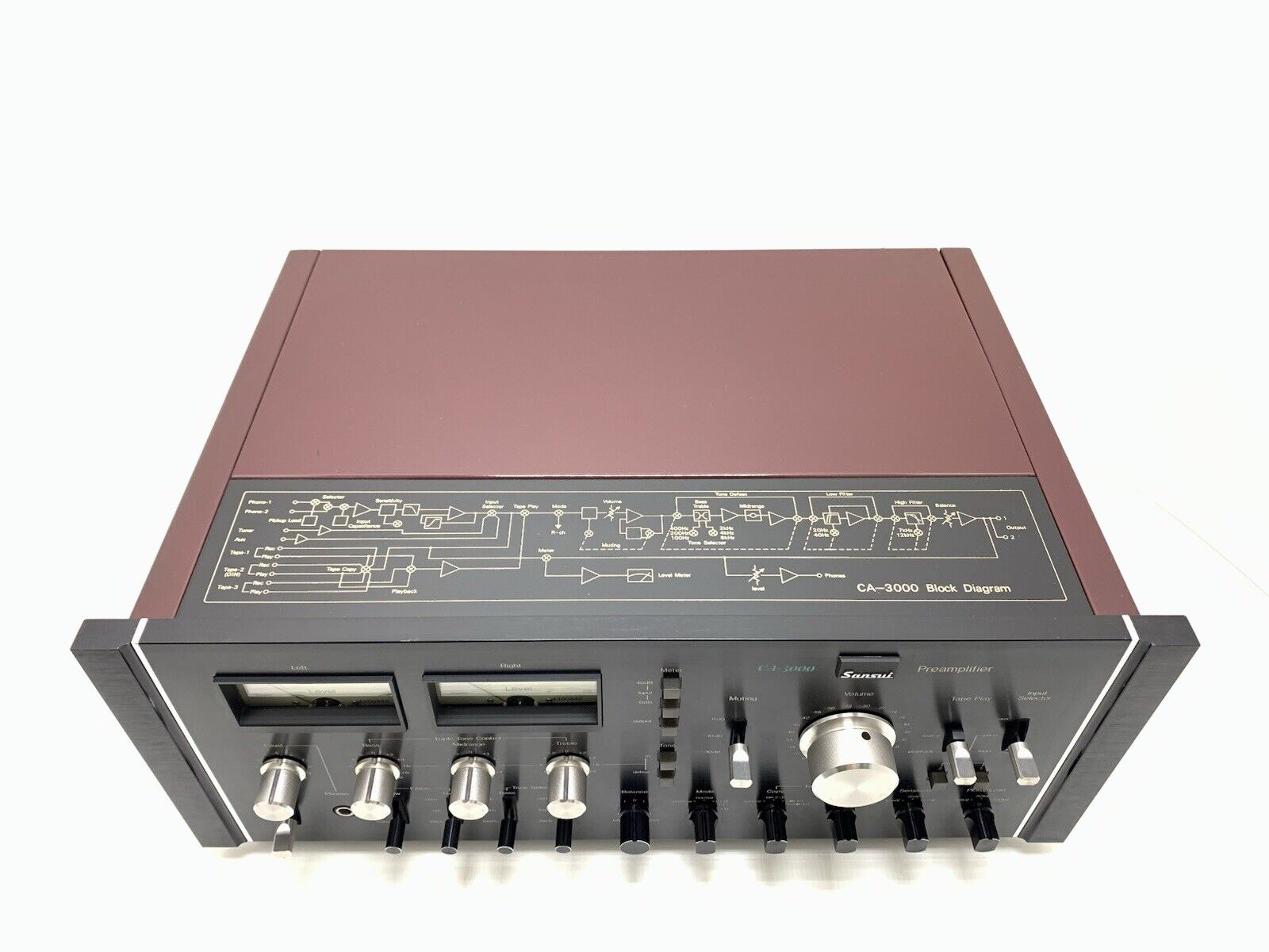 SANSUI CA 3000 Stereo Pre Amplifier Vintage 1975 High End WORK PERFECT Good Look