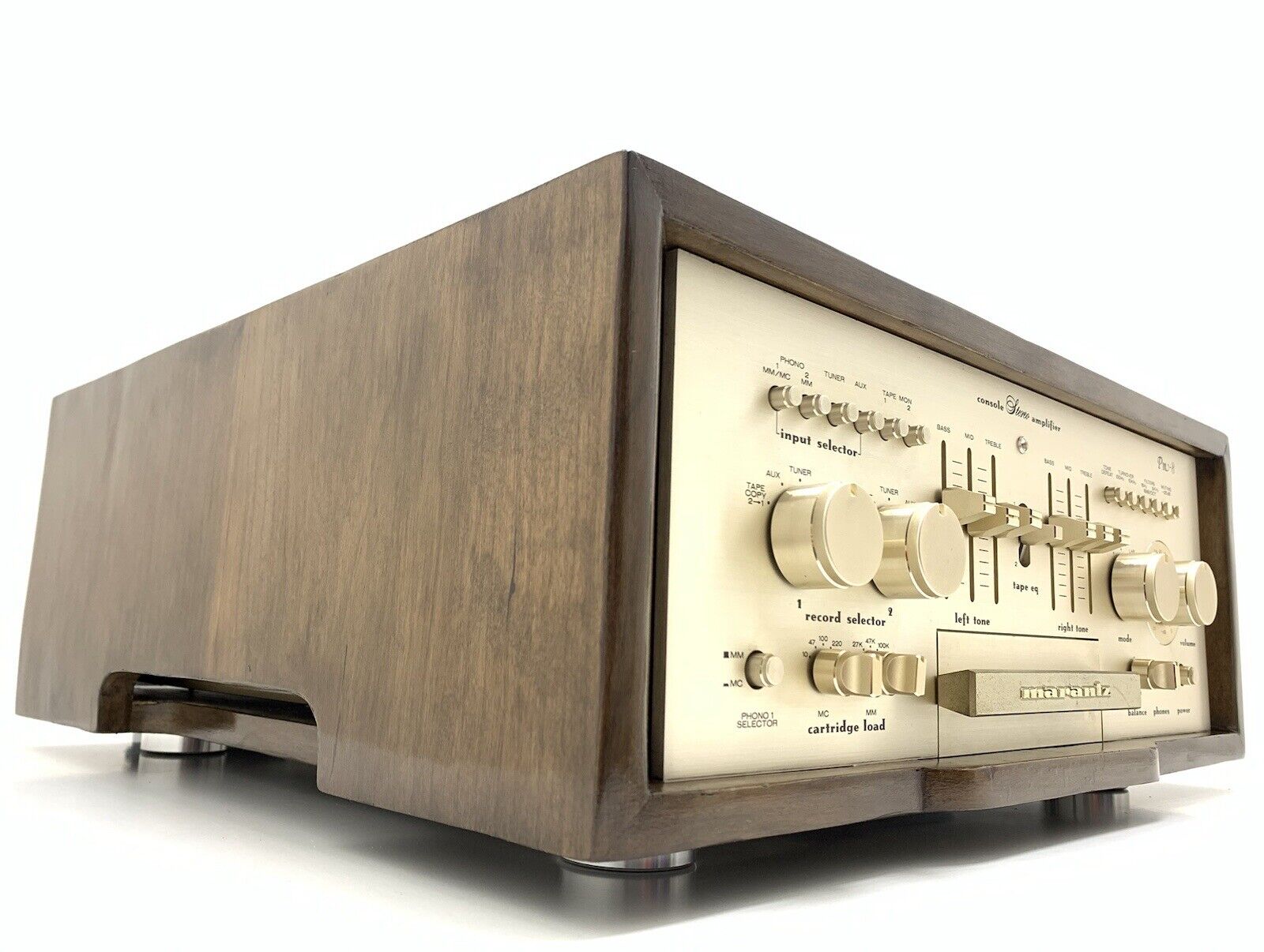 MARANTZ PM 8 Console Stereo Amplifier Vintage Wood BOX Refurbished WORK GoodLook
