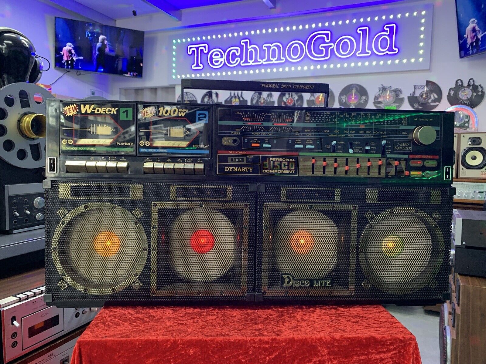 BOOMBOX Ghettoblaster MADONNA Radio Cassette Stereo DYNASTY ES555 Vintage WORK