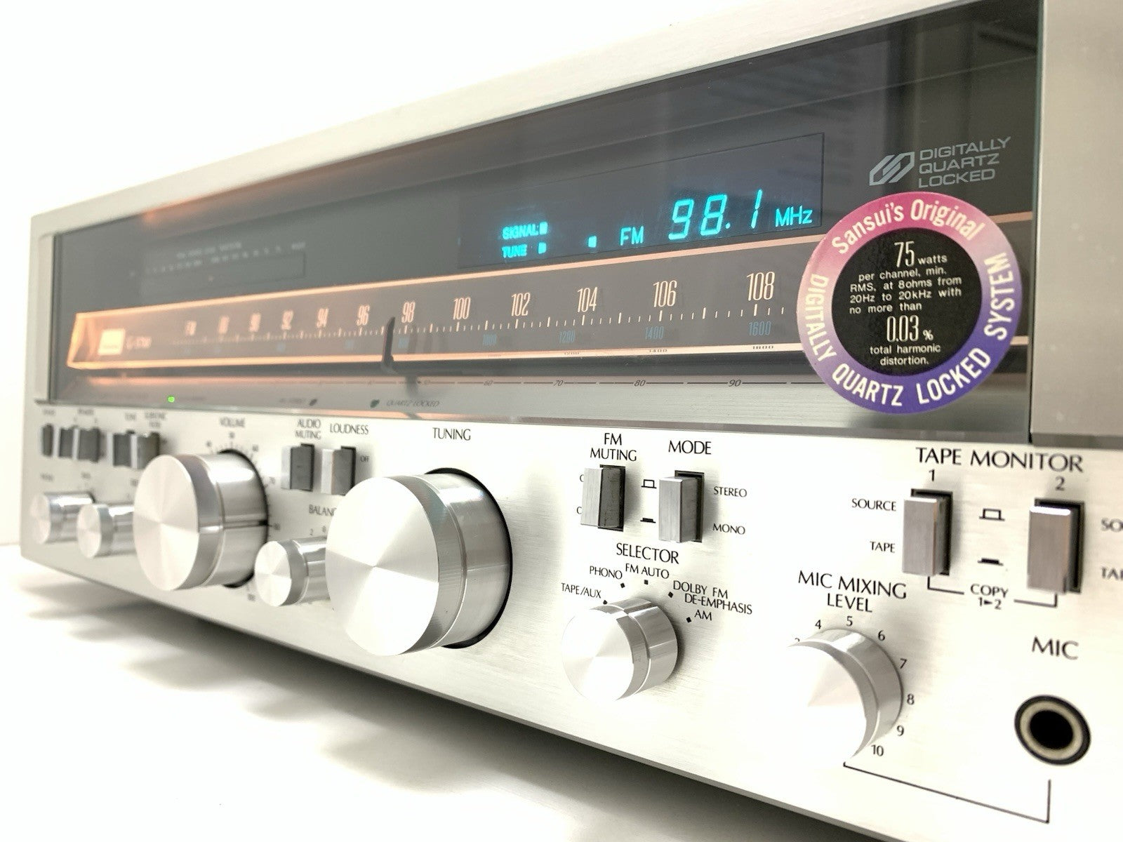SANSUI G 5700 Stereo HiFi Receiver 75+75 Watts RMS Vintage 1978