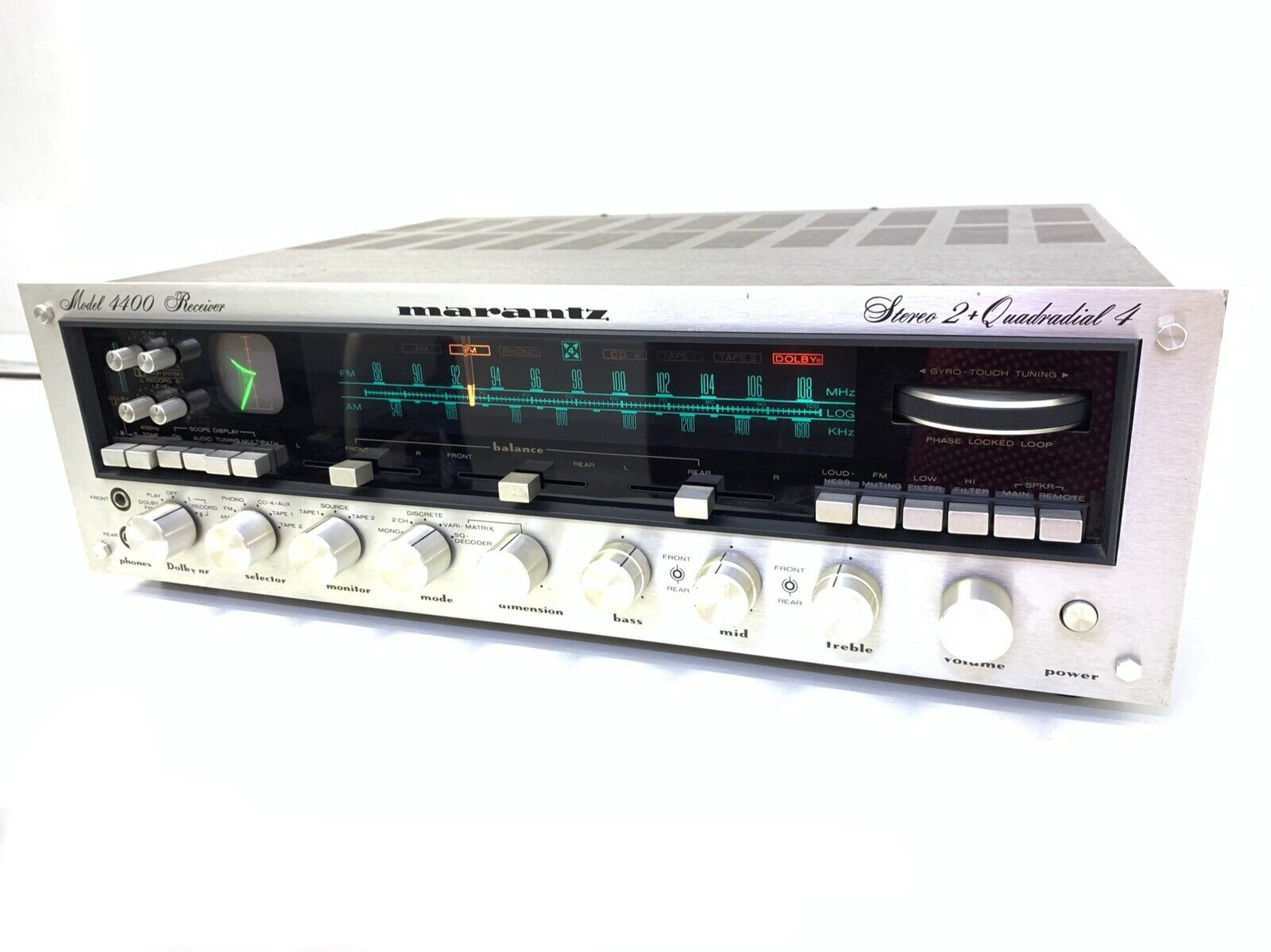 MARANTZ 4400 Stereo Quadradial Receiver 250Watts RMS Vintage 1976 RARE Good Look