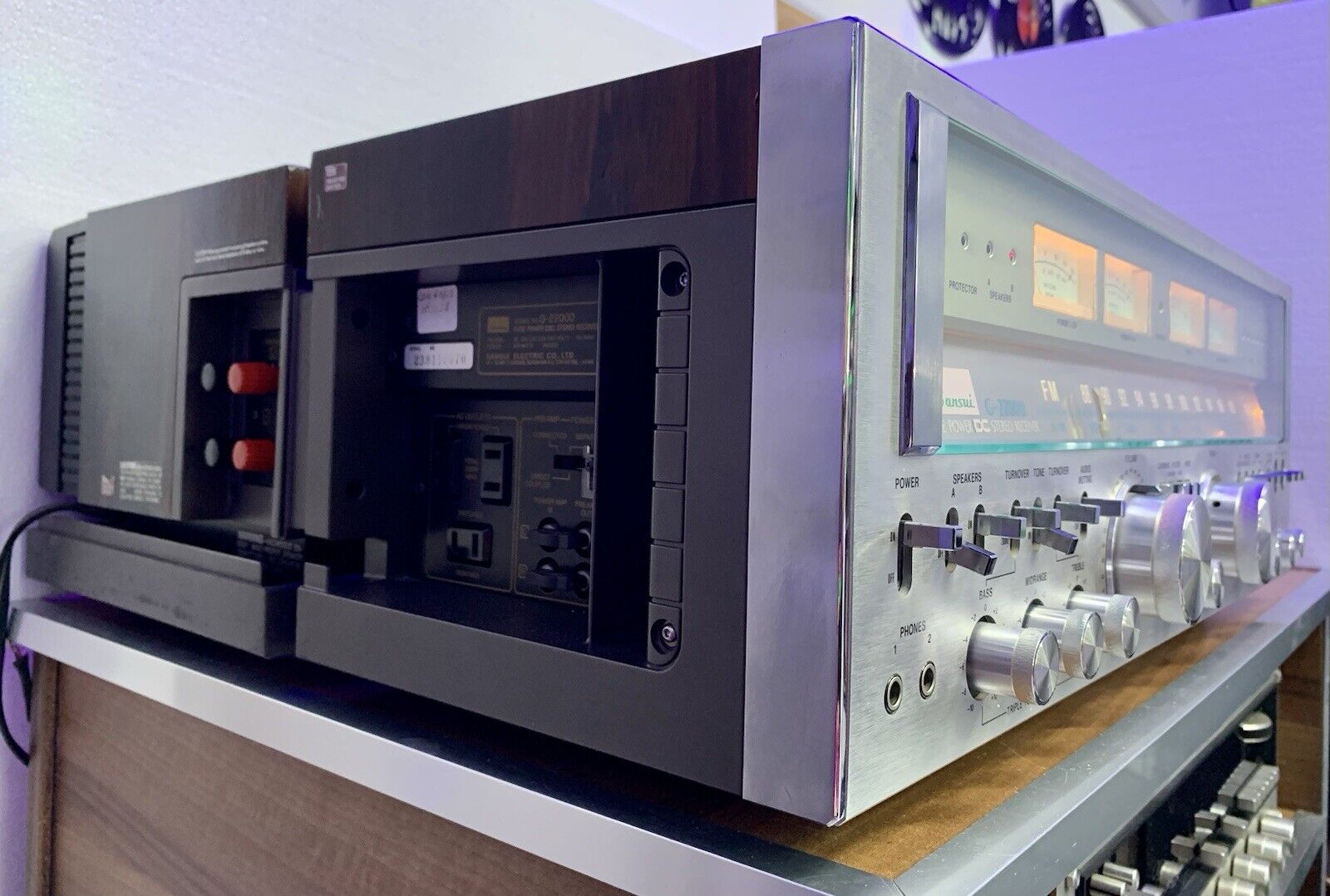 SANSUI G 22000 Stereo Receiver 220+220 Watts RMS Vintage 1978 Working Good Look