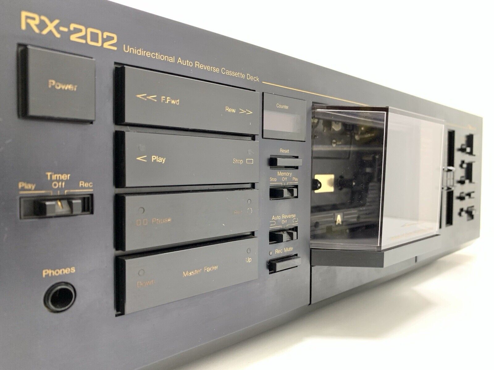 NAKAMICHI RX 202 AutoReverse 2 Head Cassette Vintage 1982 Hi End WORK Good Look